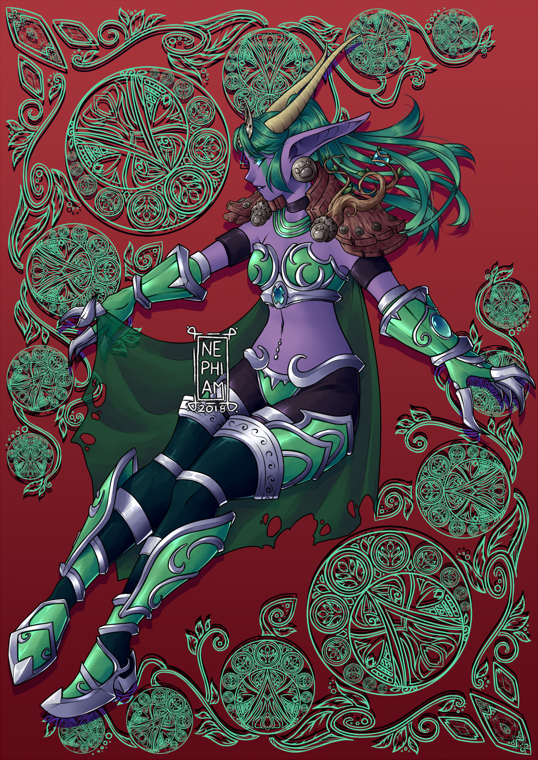 World Of Warcraft Fantasy Girl Fantasy Art Ysera 1061x1500