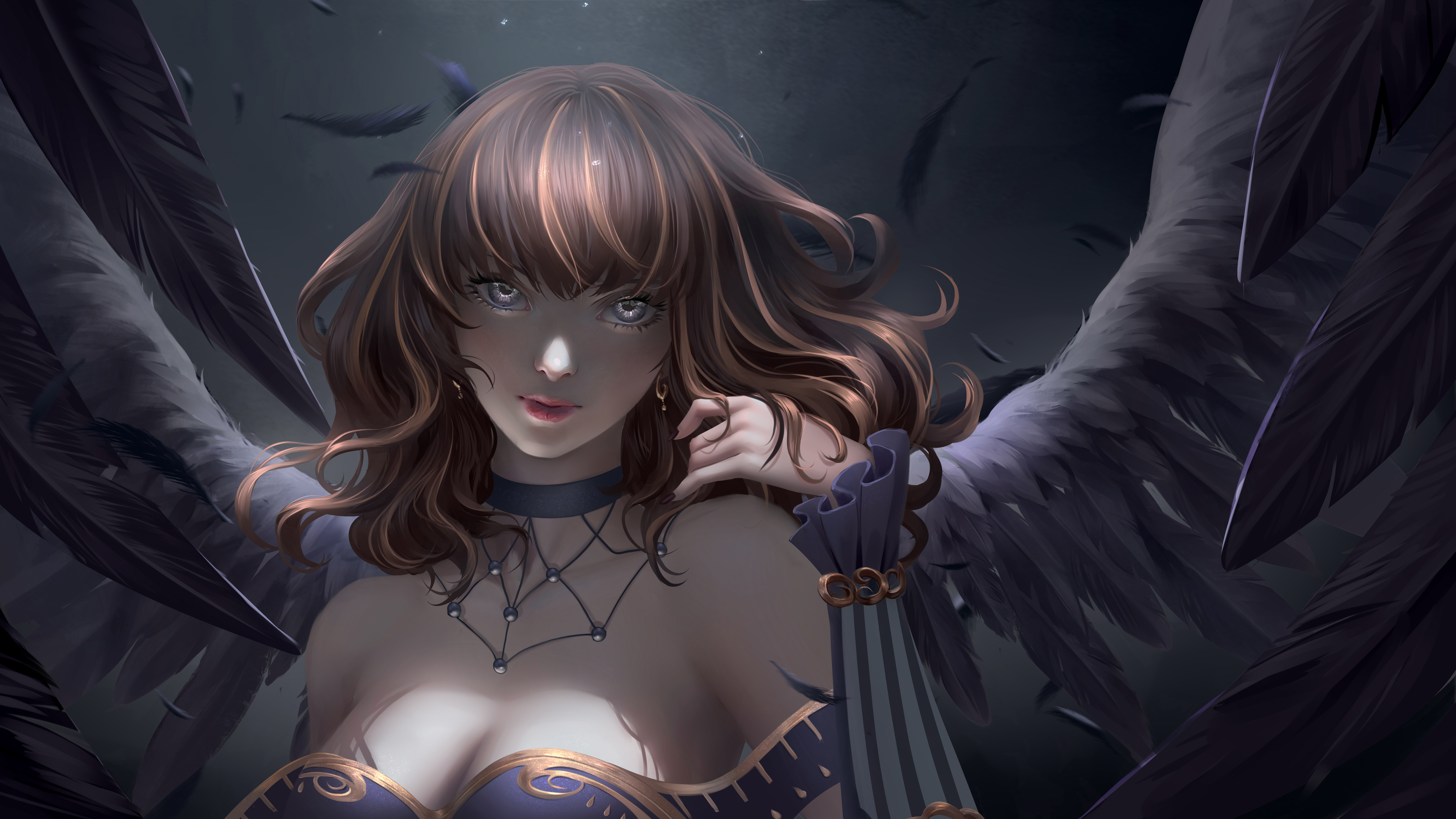 Fallen Angel Angel Digital Art Wings 7000x3938