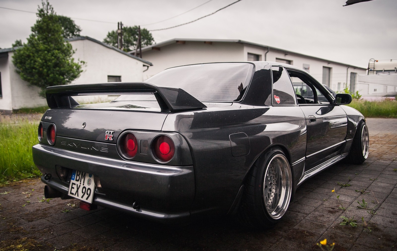 Nissan Skyline Nissan Skyline R32 Germany BBS Stance StanceNation Low Japan JDM Speedhunters Nature  1600x1010