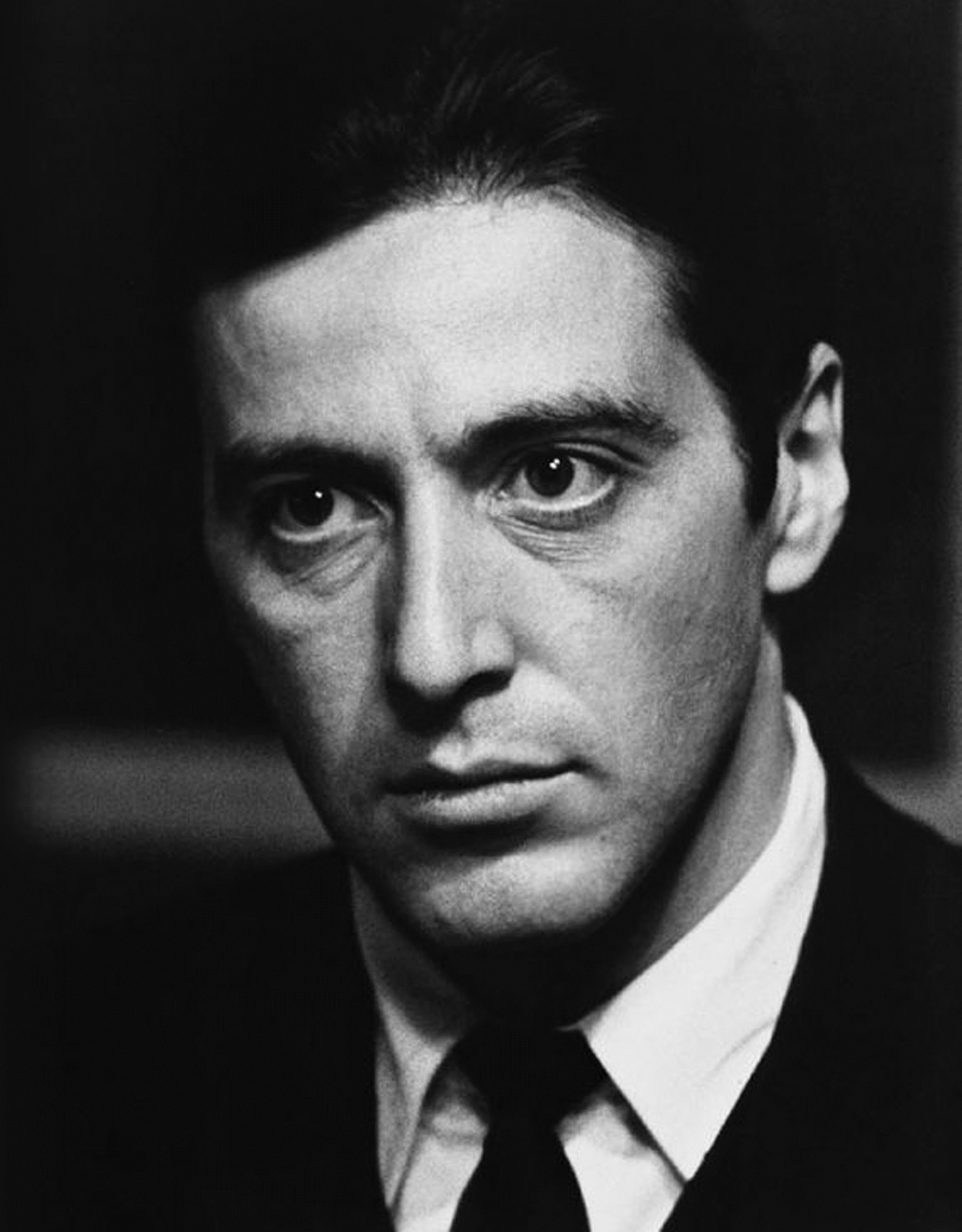 Al Pacino Michael Corleone The Godfather Monochrome 2361x3023