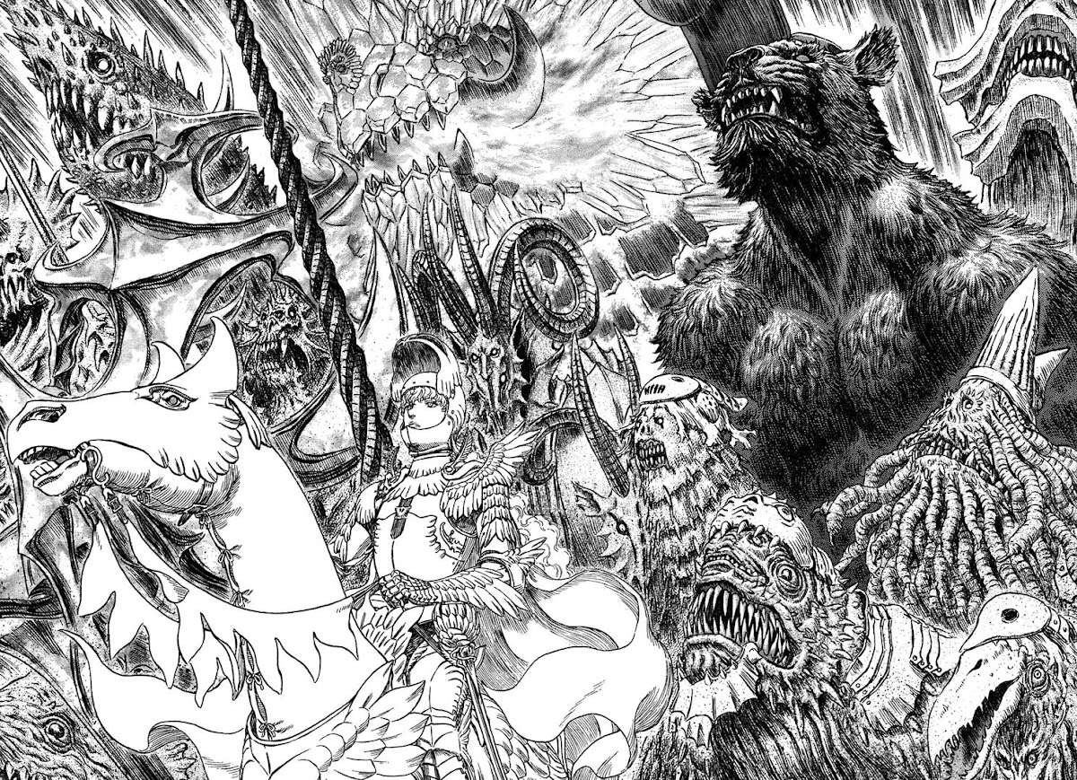 Kentaro Miura Berserk Zodd Griffith Drawing 1200x869