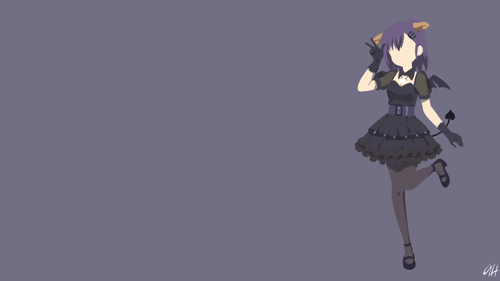 Gabriel DropOut Vignette Tsukinose April Minimalist 1920x1080