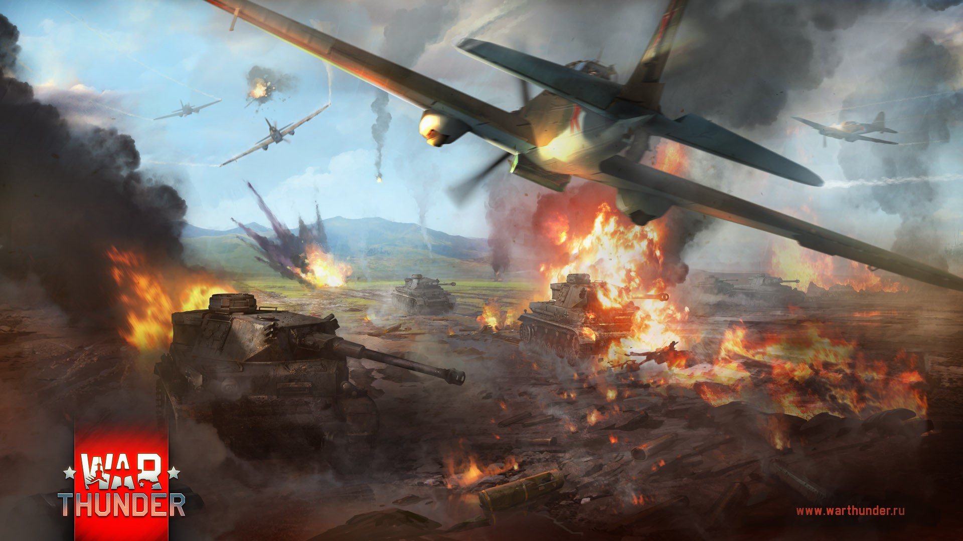 War Thunder Tank Airplane Gaijin Entertainment Video Games War World War Ii 1920x1080