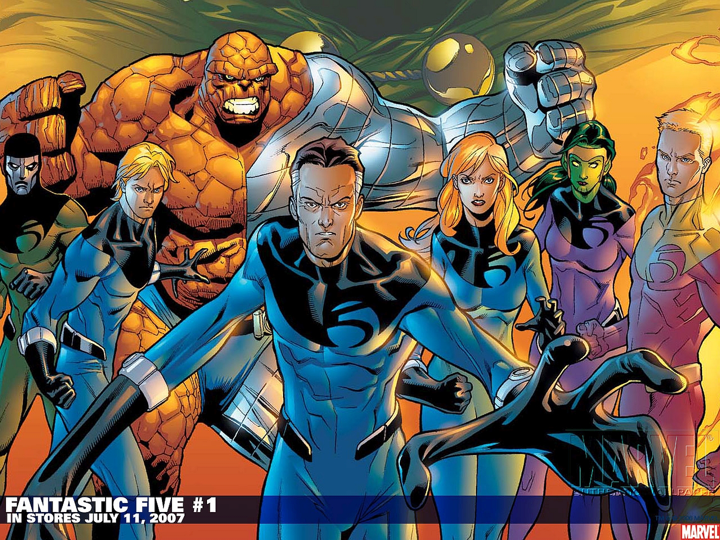 Thing Marvel Comics Mister Fantastic Invisible Woman Human Torch Marvel Comics Marvel Comics 1440x1080