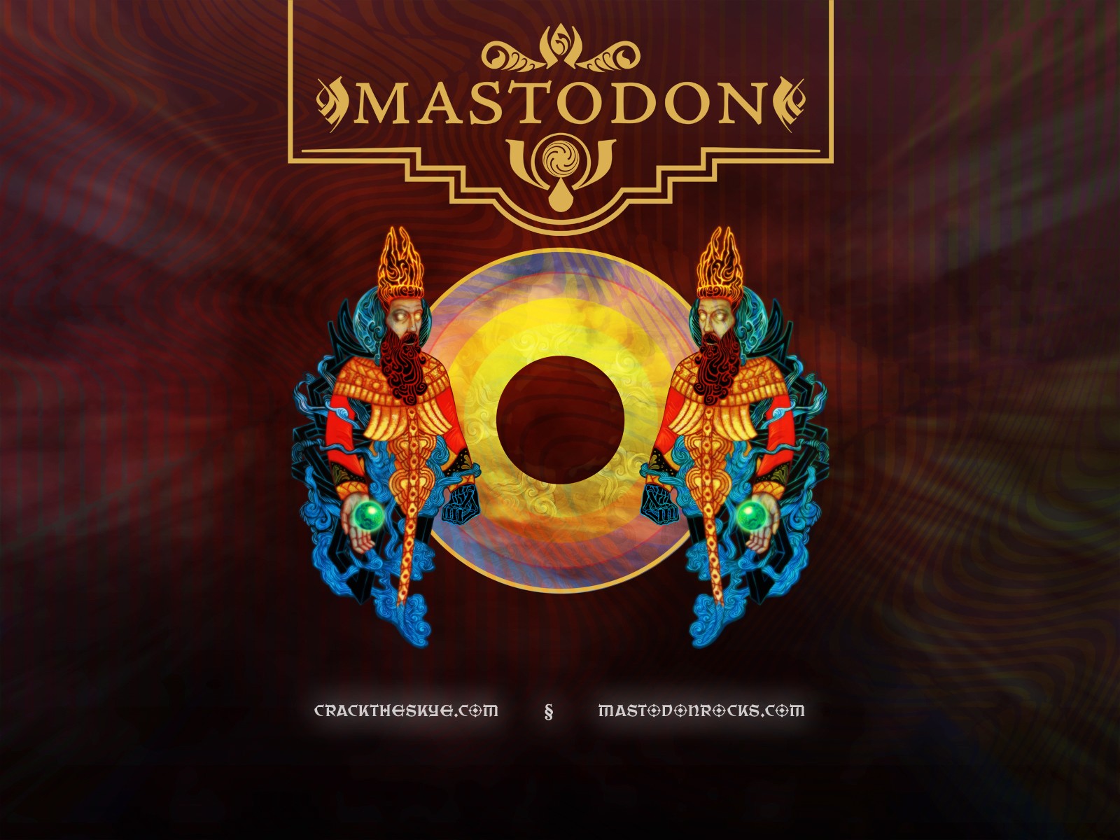 Mastodon Fantasy Art Simple Background Colorful Progressive Metal Hard Rock Heavy Metal 1600x1200