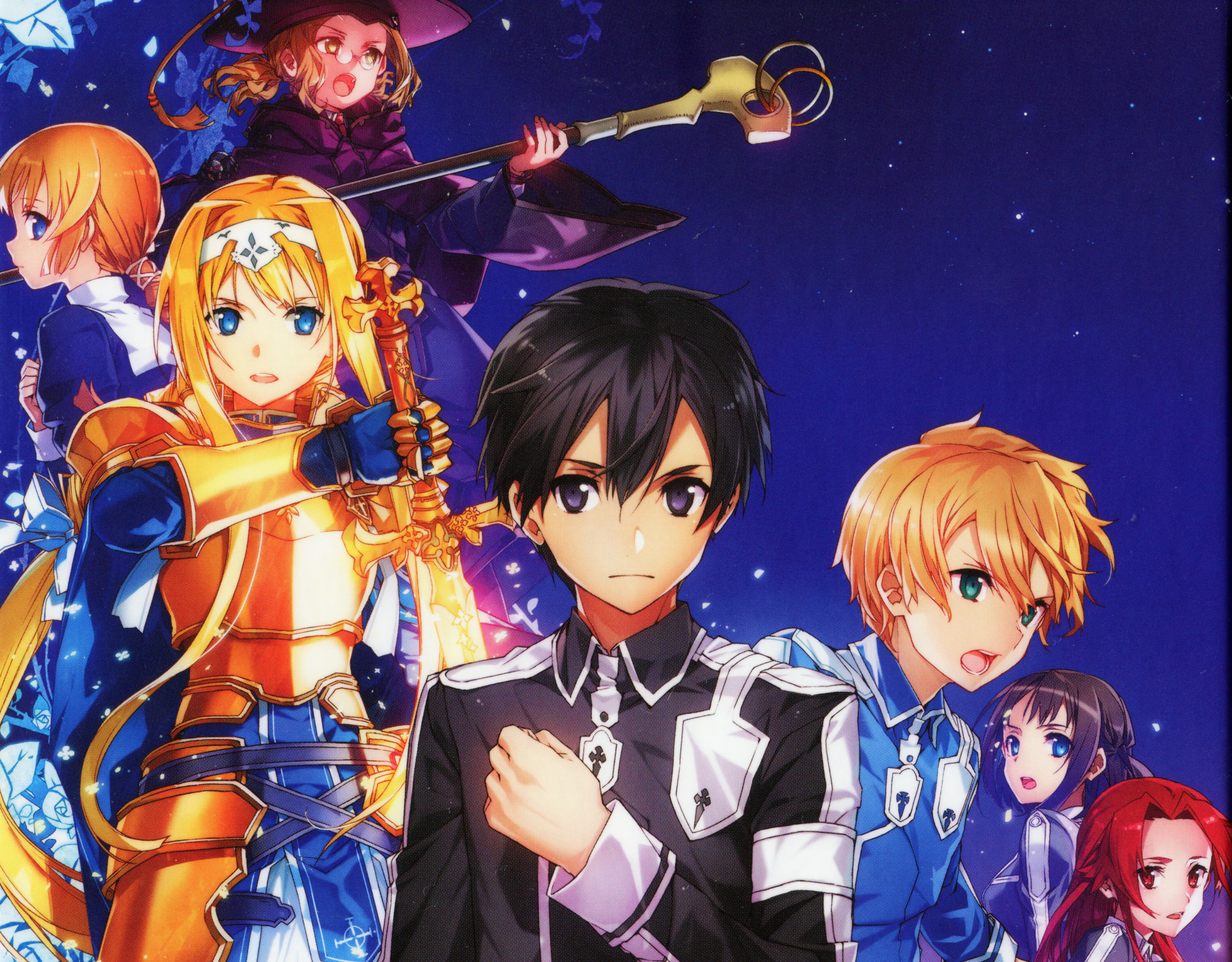 Sword Art Online Sword Art Online Alicization Anime Kirito Sword Art Online Kirigaya Kazuto Alice Zu 3290x2570