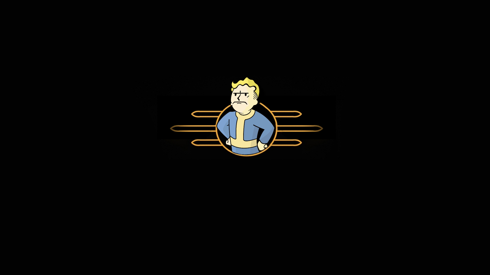 Simple Background Black Background Video Games Pip Boy 1920x1080