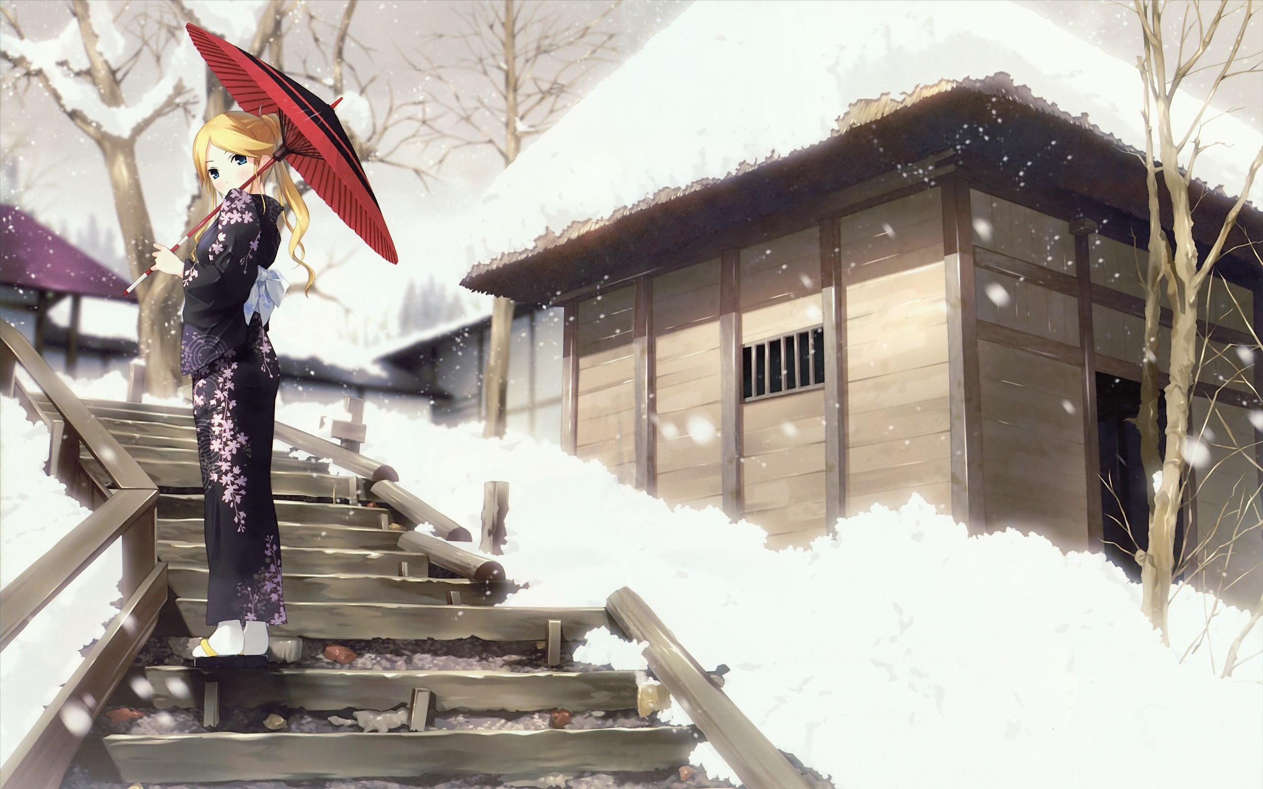 Anime Winter Sayonara Zetsubou Sensei 2560x1600