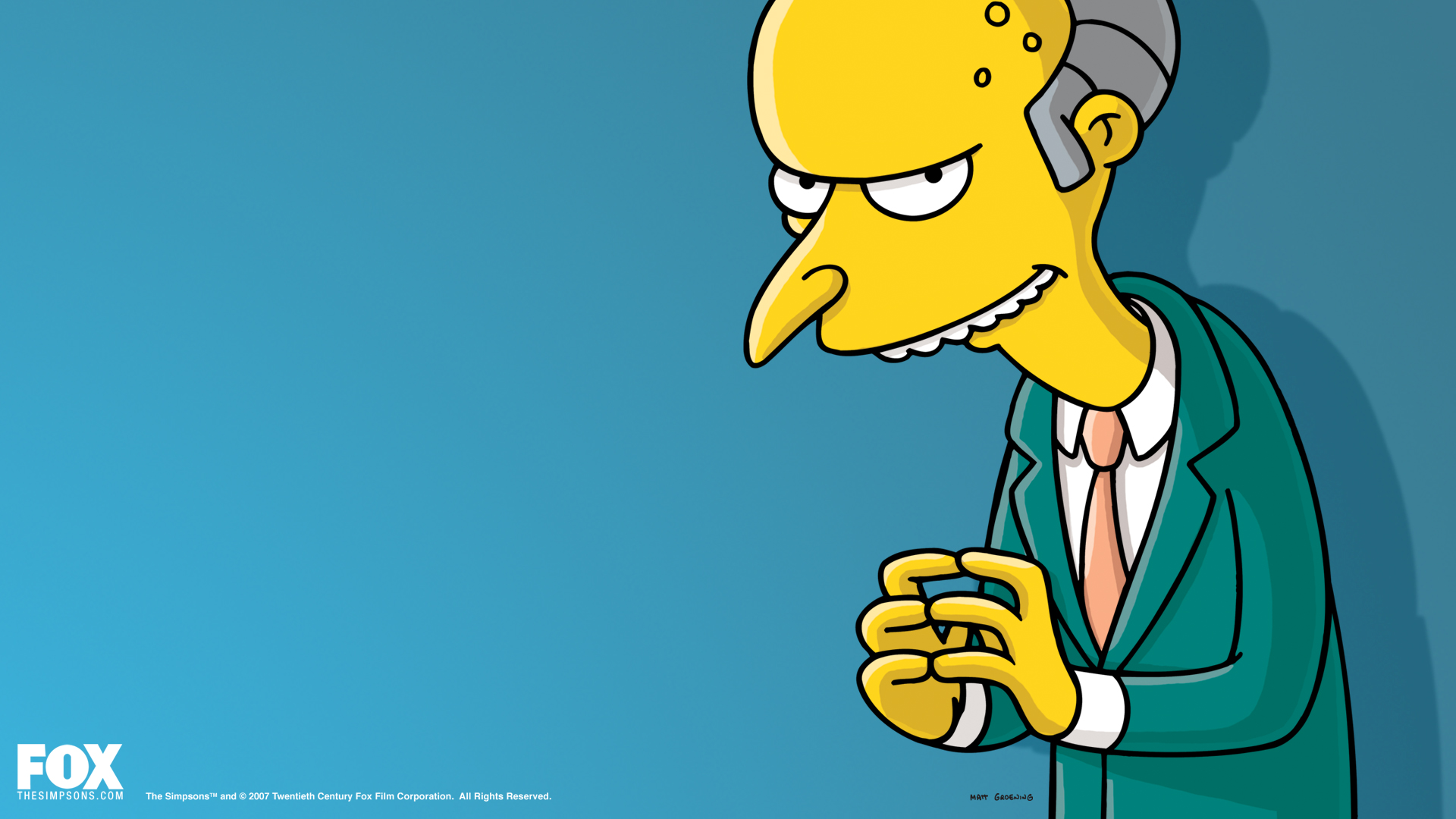 The Simpsons Montgomery Burns 1920x1080