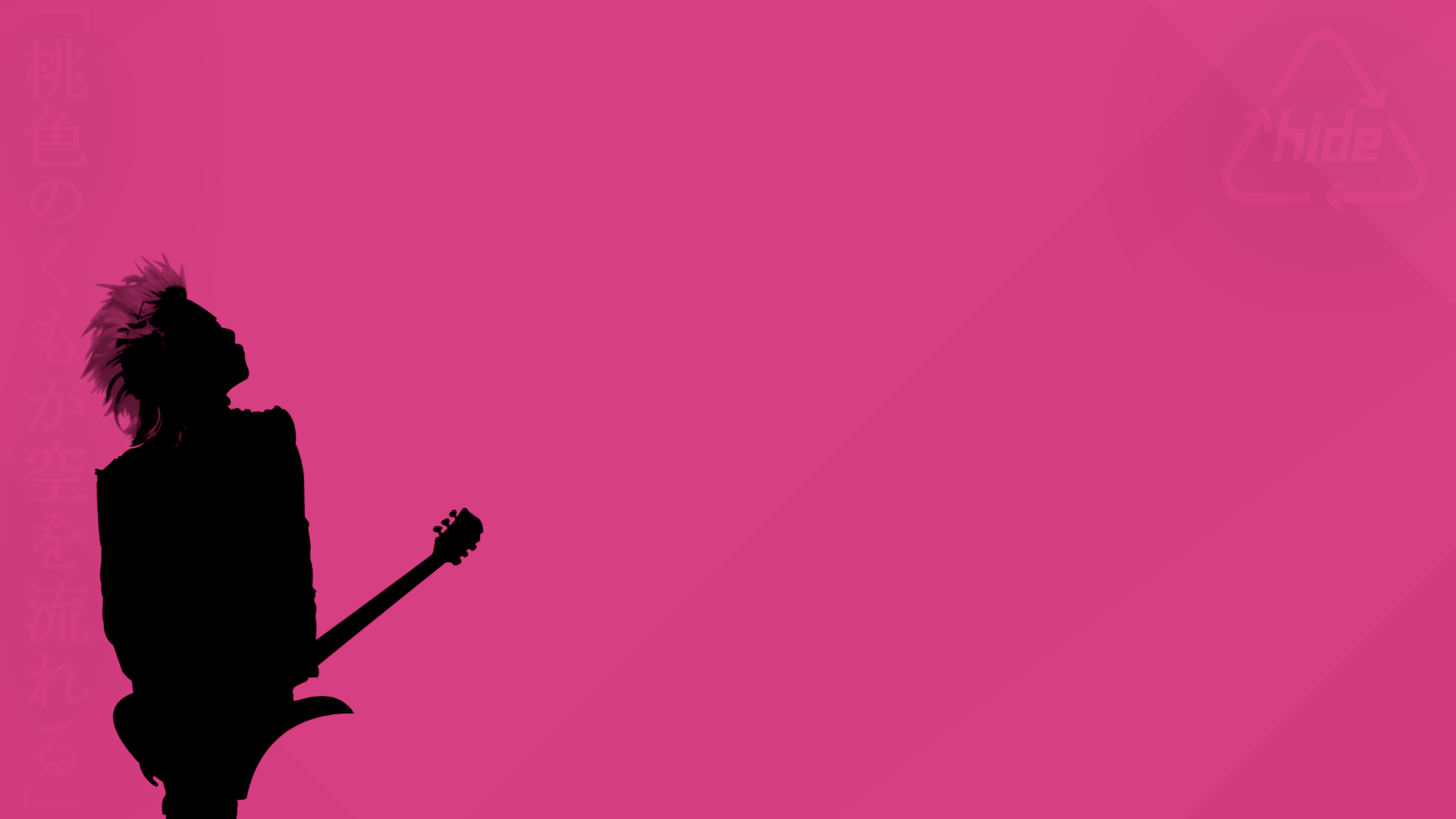 Hide Musician Pink Minimalism Pink Background 1920x1080