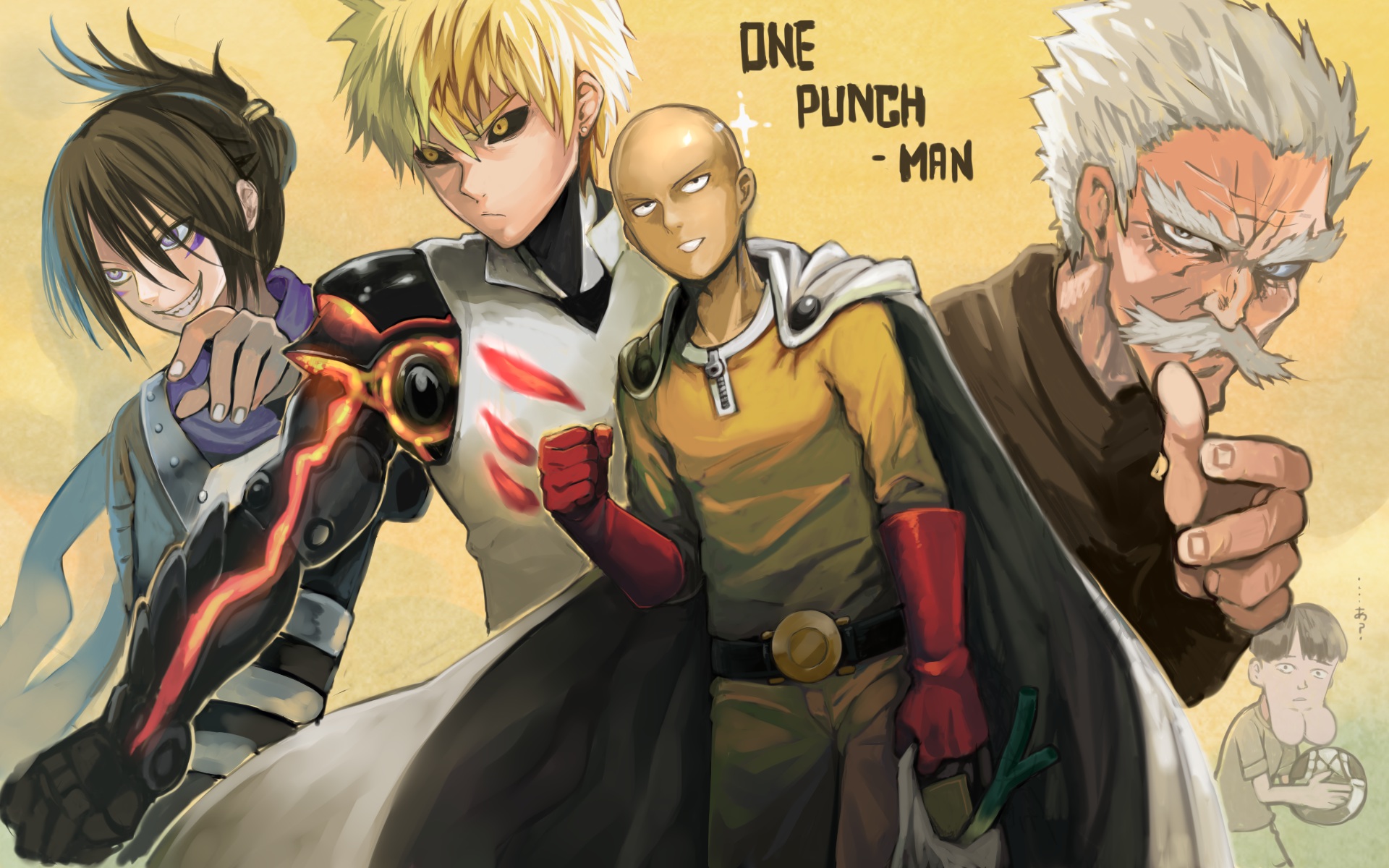 One Punch Man Sonic One Punch Man Genos One Punch Man Saitama One Punch Man Bang One Punch Man 1920x1200