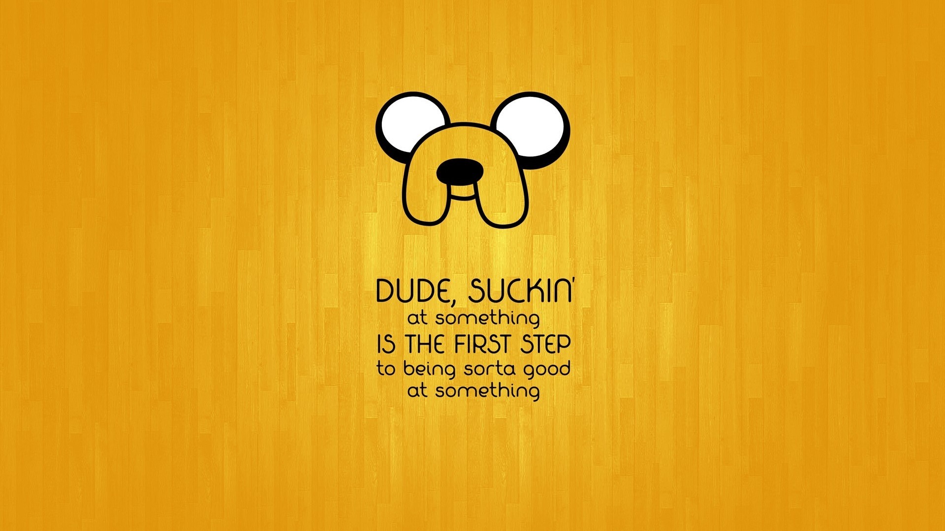 Jake The Dog Cartoon Adventure Time Motivational Quote 1920x1080