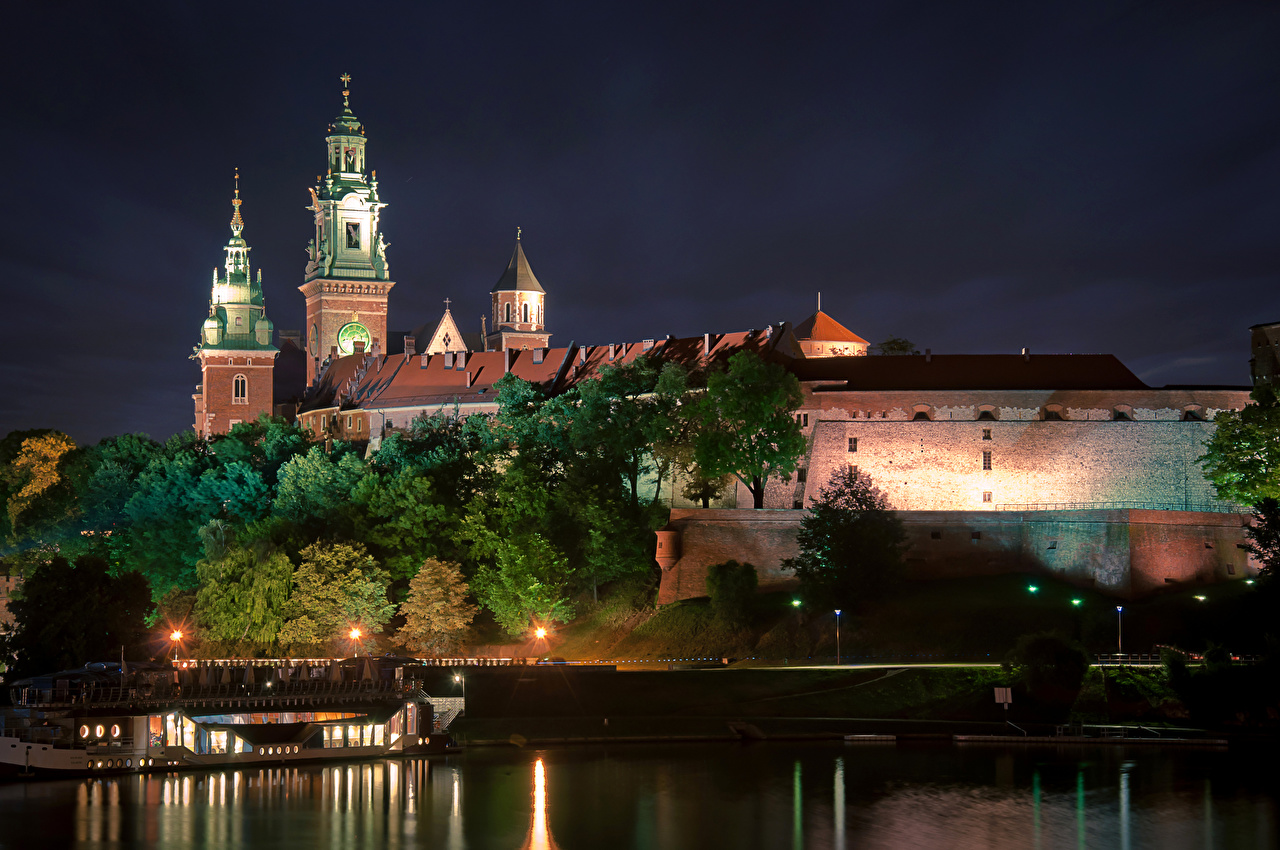 Wawel Castle Krakow Poland Polish Vistula 1280x850