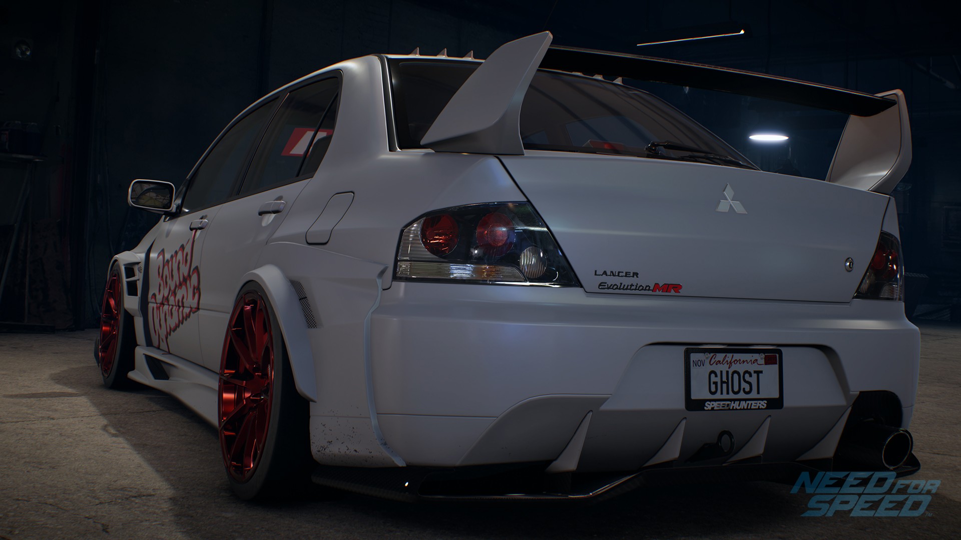 Car Mitsubishi Mitsubishi Lancer Evolution IX Tuning Colored Wheels 1920x1080