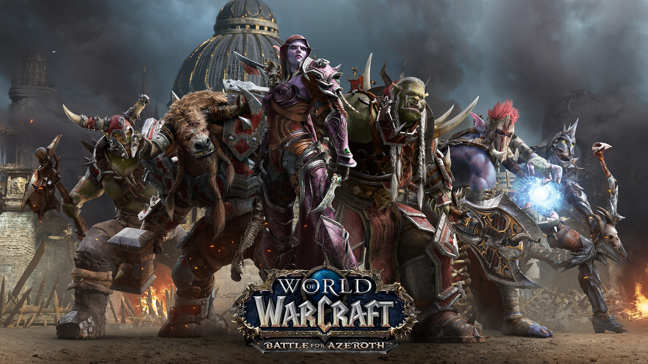 World Of Warcraft Battle For Azeroth Video Games Artwork Sylvanas Windrunner Orc Trolls Blood Elf Ta 2560x1440