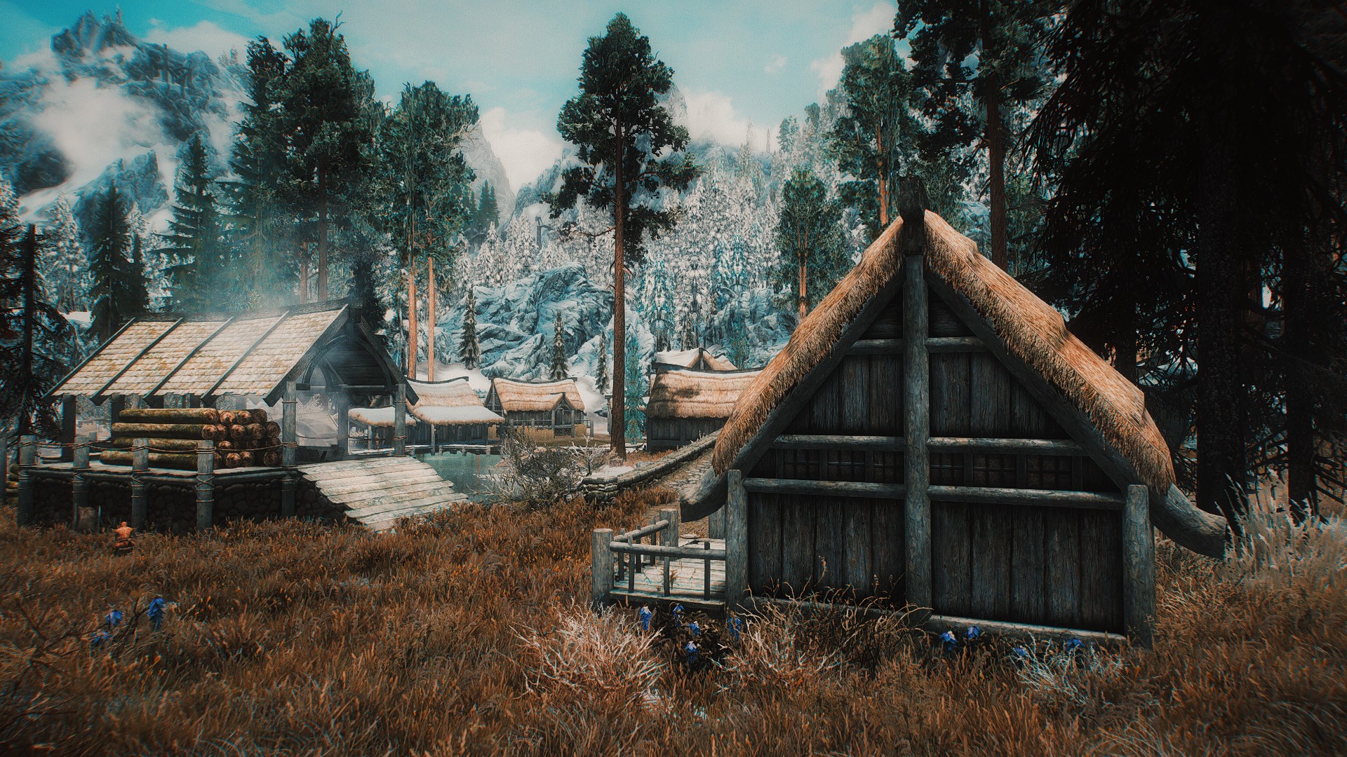The Elder Scrolls V Skyrim Villages Video Games Screen Shot 1920x1080