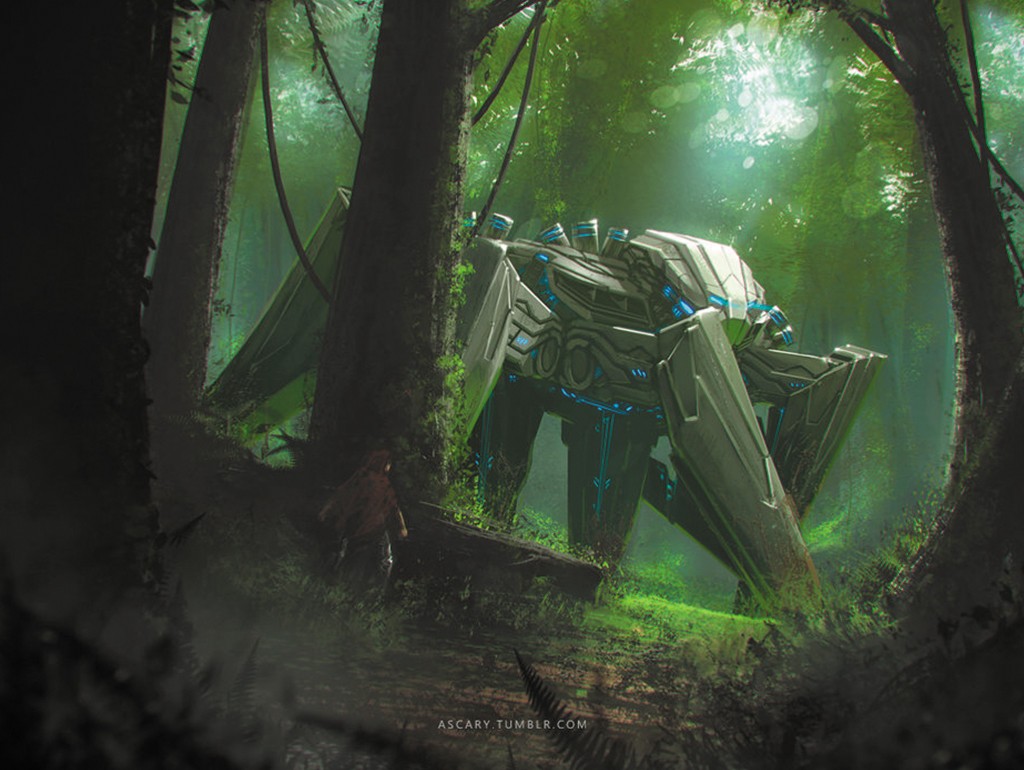 Mech Robotic Fantasy Armor Digital Art MechWarrior Watermarked 1024x770