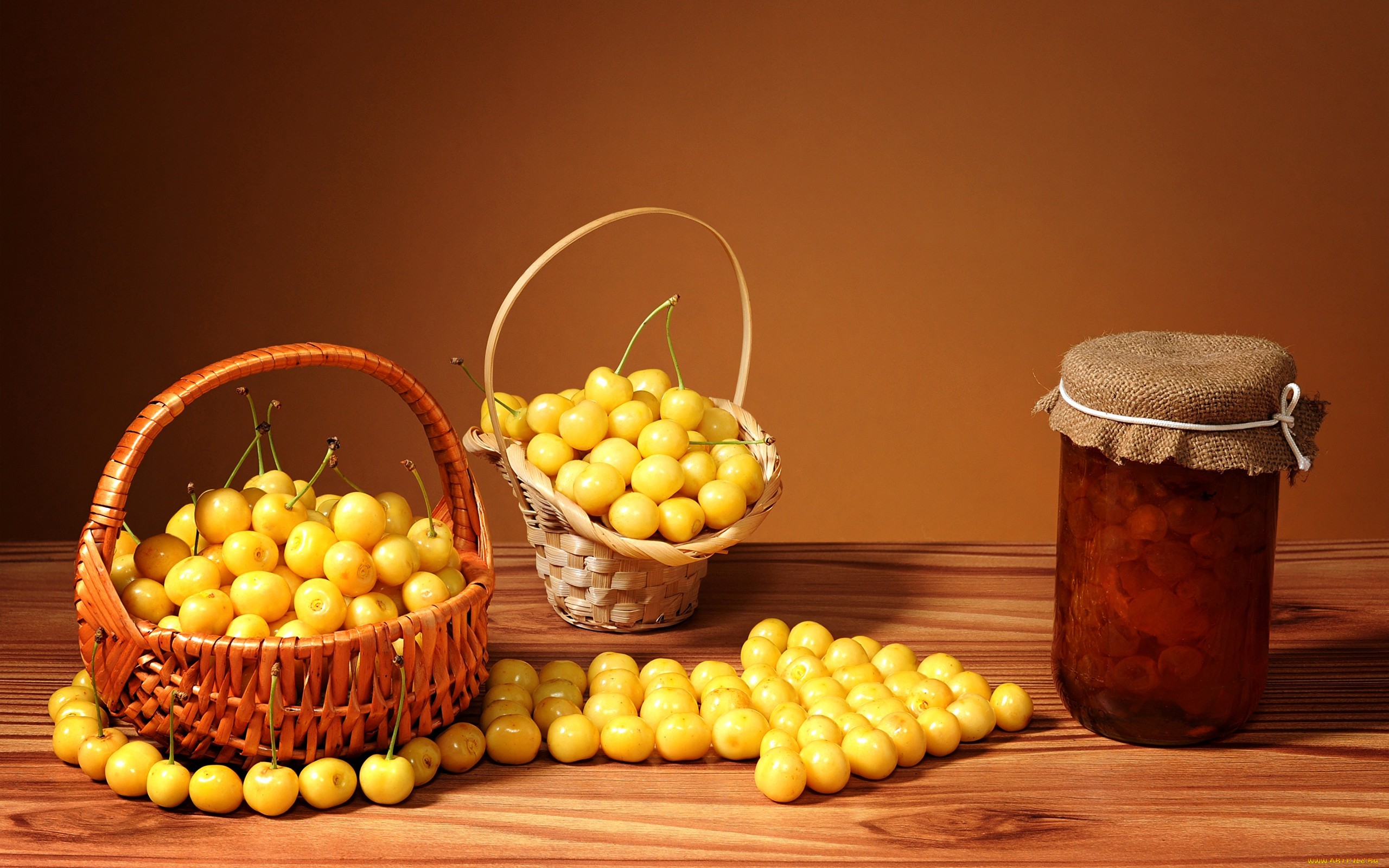 Food Fruit Still Life Jars 2560x1600