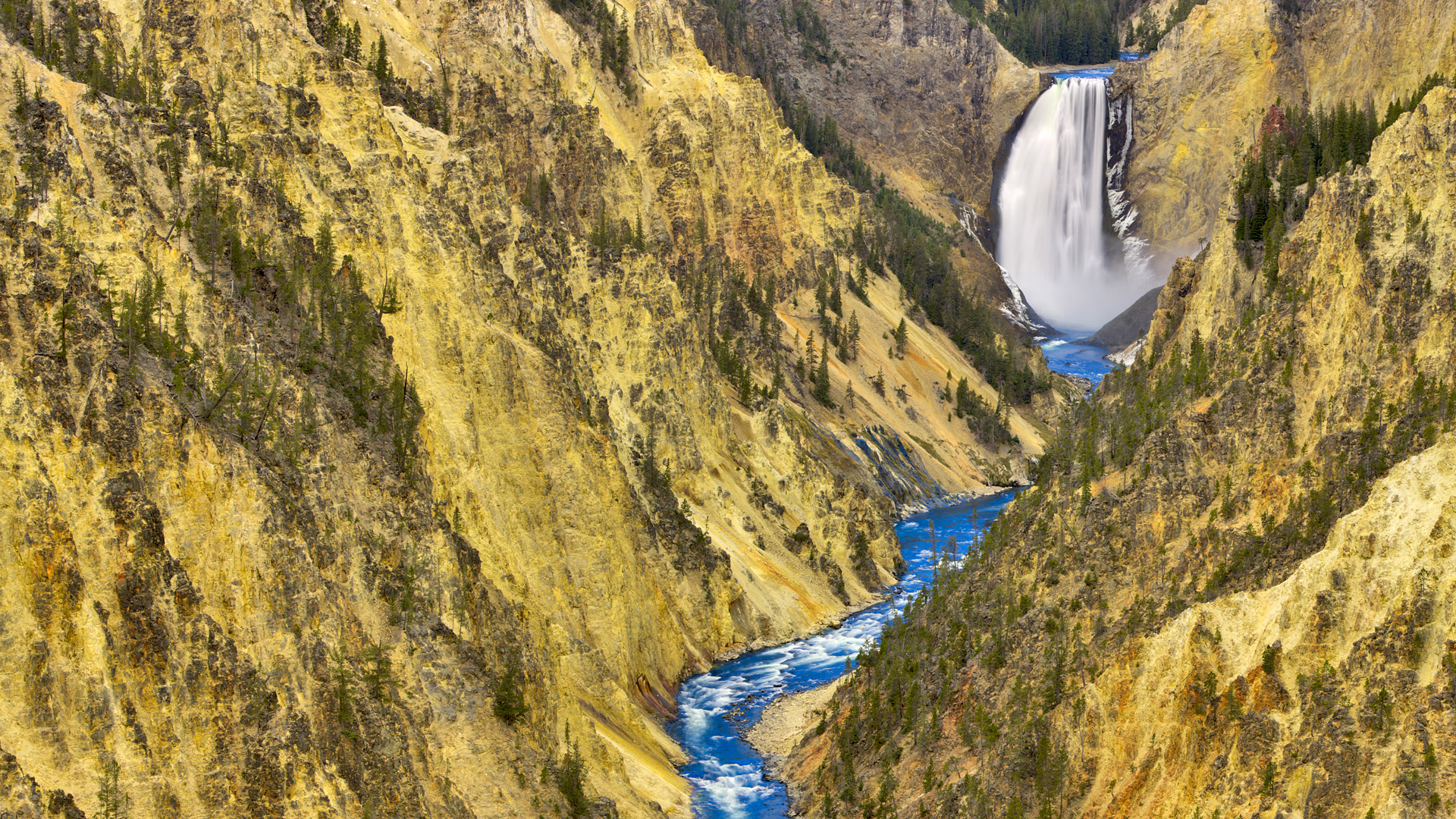 Earth Yellowstone Falls 1920x1080