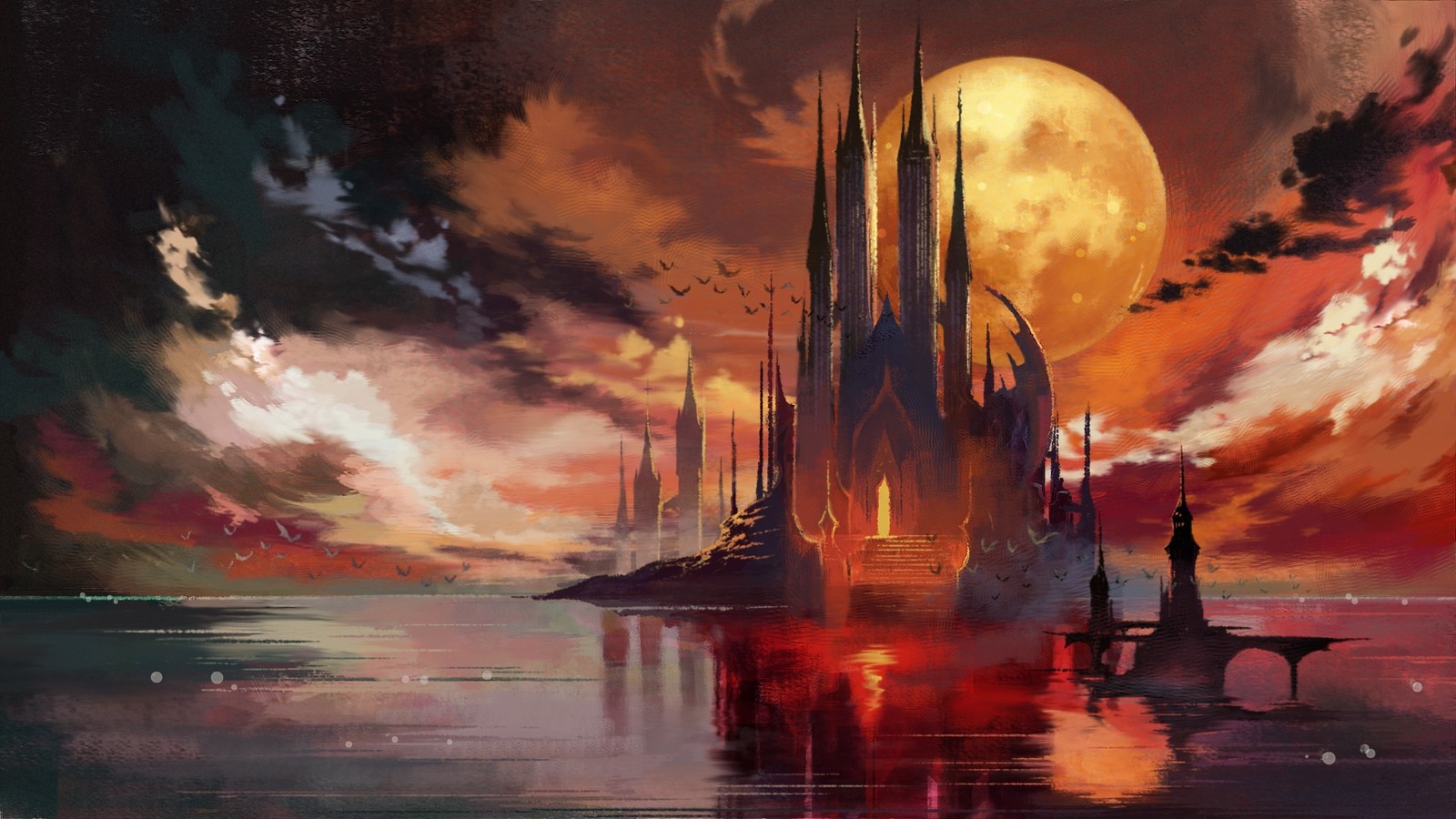 Bloodstained Ritual Of The Night Miriam Bloodstained Video Games Castle Fantasy Art 1600x900