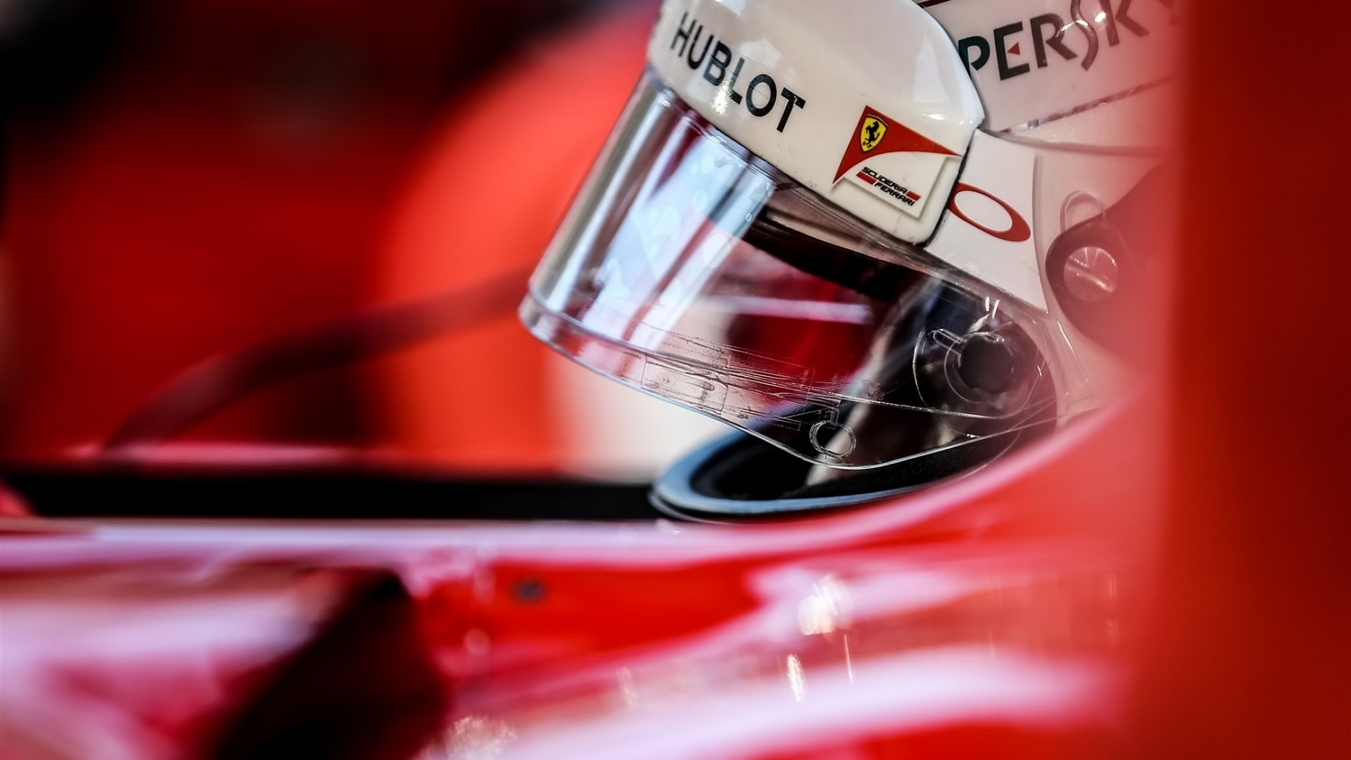Sebastian Vettel Ferrari F1 Helmet 1920x1080