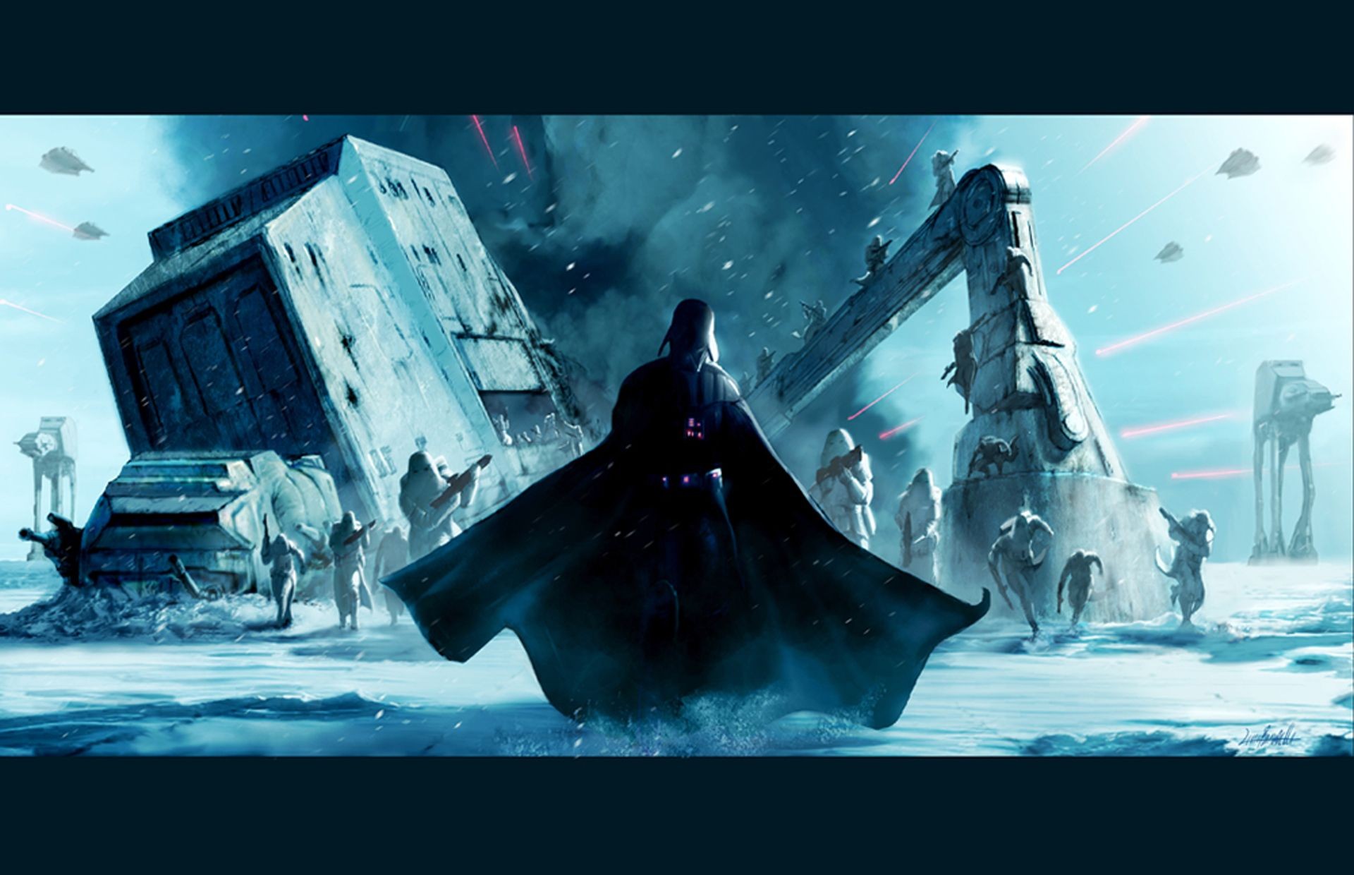 Darth Vader Imperial Forces Hoth Battle Sith Star Wars Villains 1920x1240
