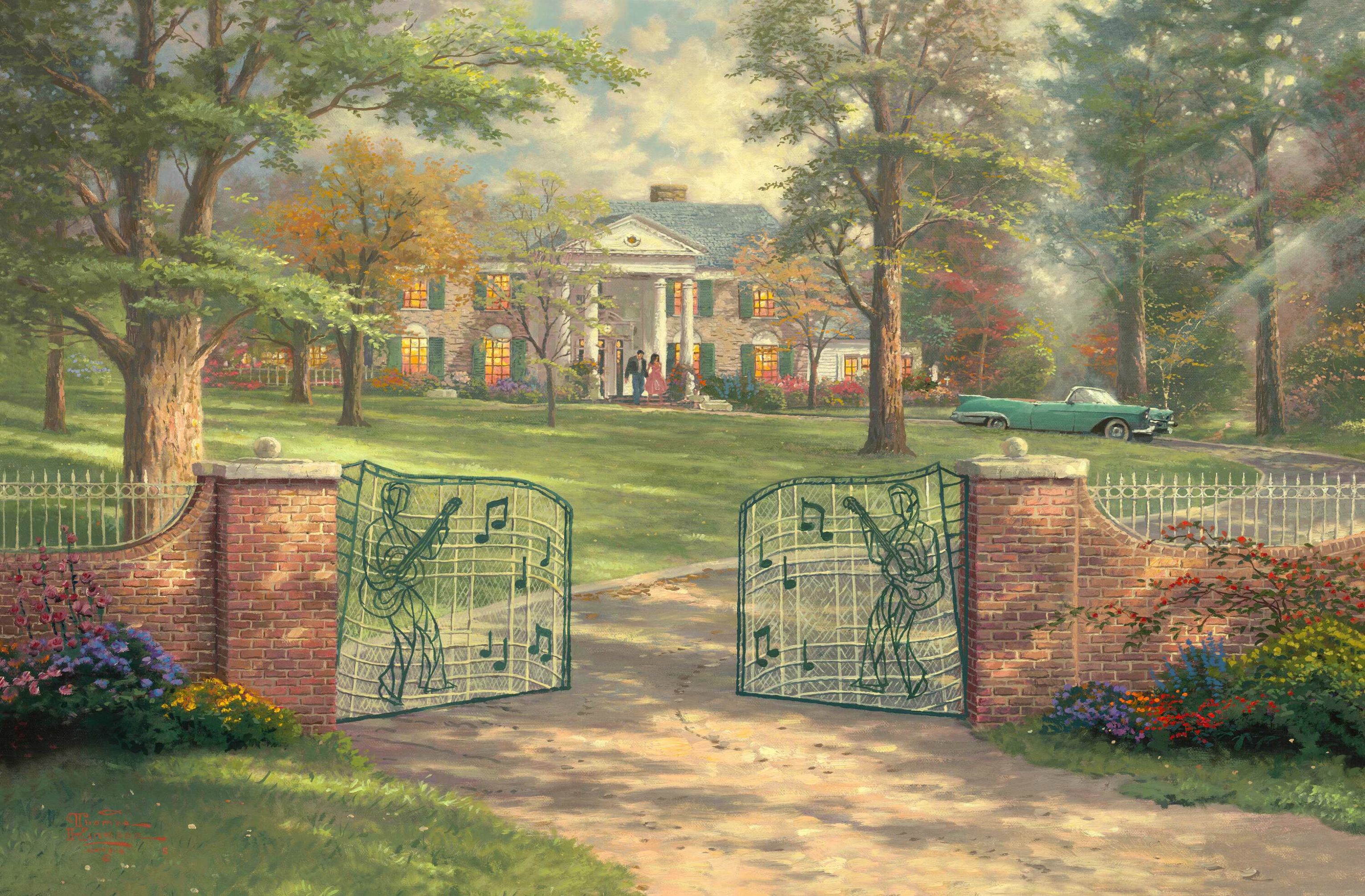 Graceland Elvis Presley Memphis Gate Mansion Priscilla Presley 3063x2012