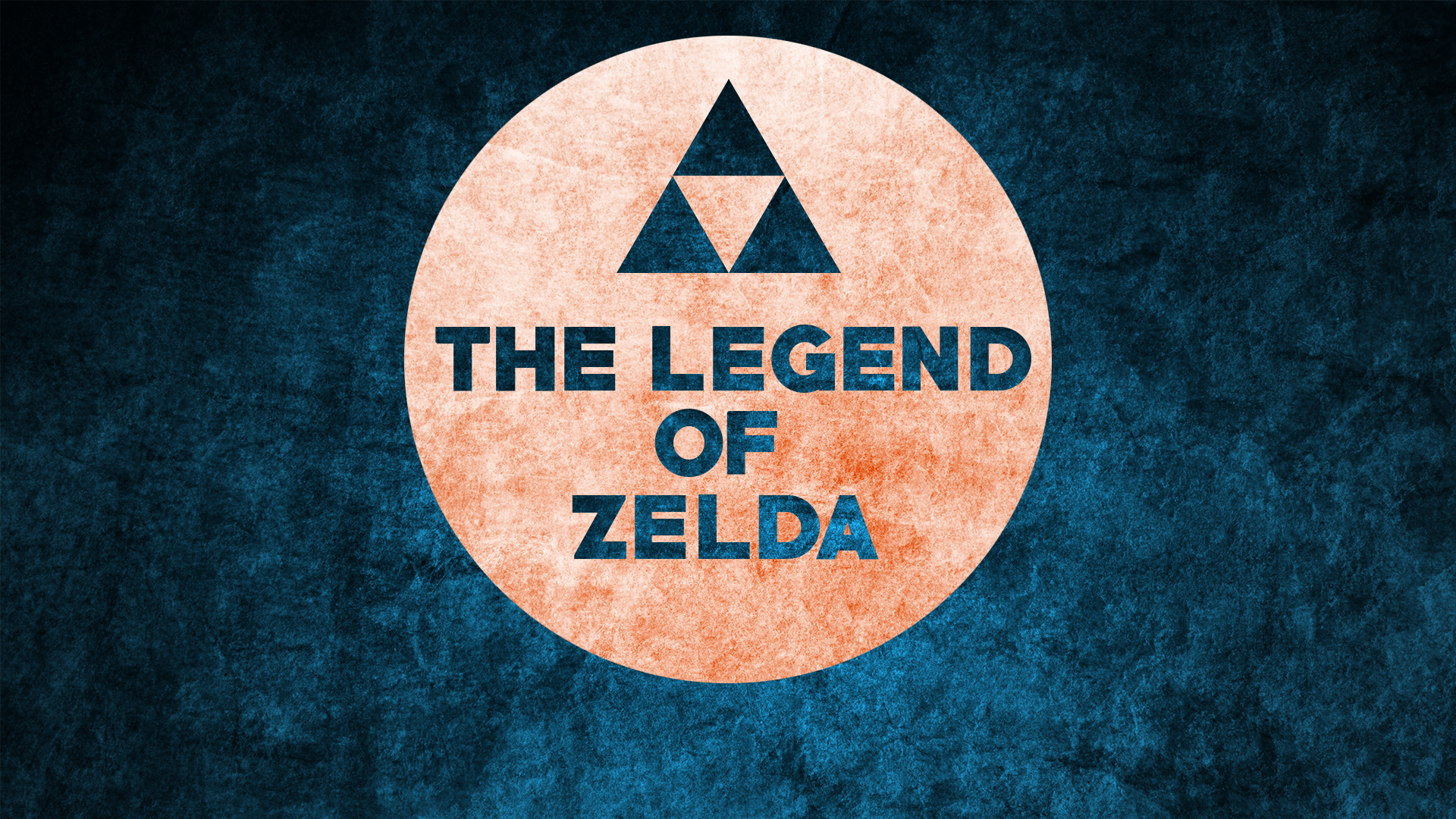 The Legend Of Zelda Nintendo Simple Simple Background Blue Triforce 1920x1080