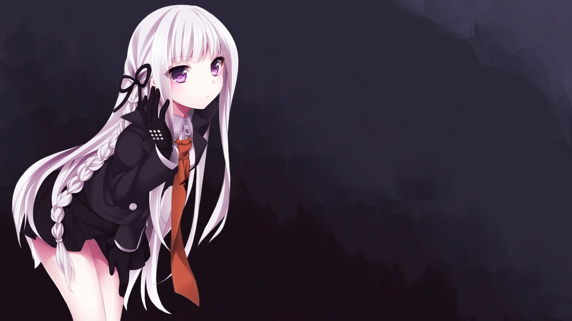 Danganronpa Purple Eyes Long Hair Video Game Pink Hair Ky Ko Kirigiri 1920x1080