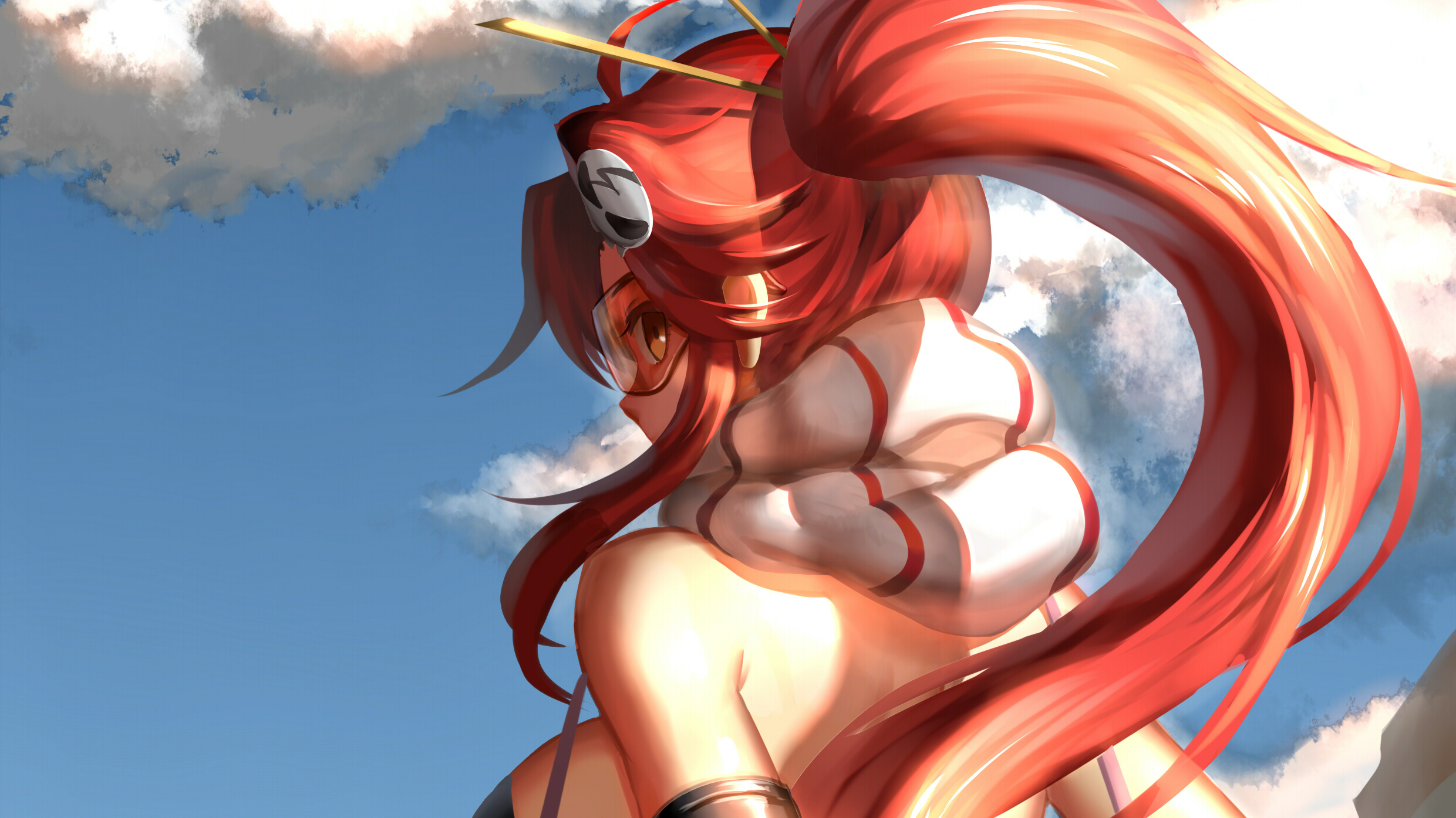 Anime Girls Anime Artwork Tengen Toppa Gurren Lagann Littner Yoko 2480x1395