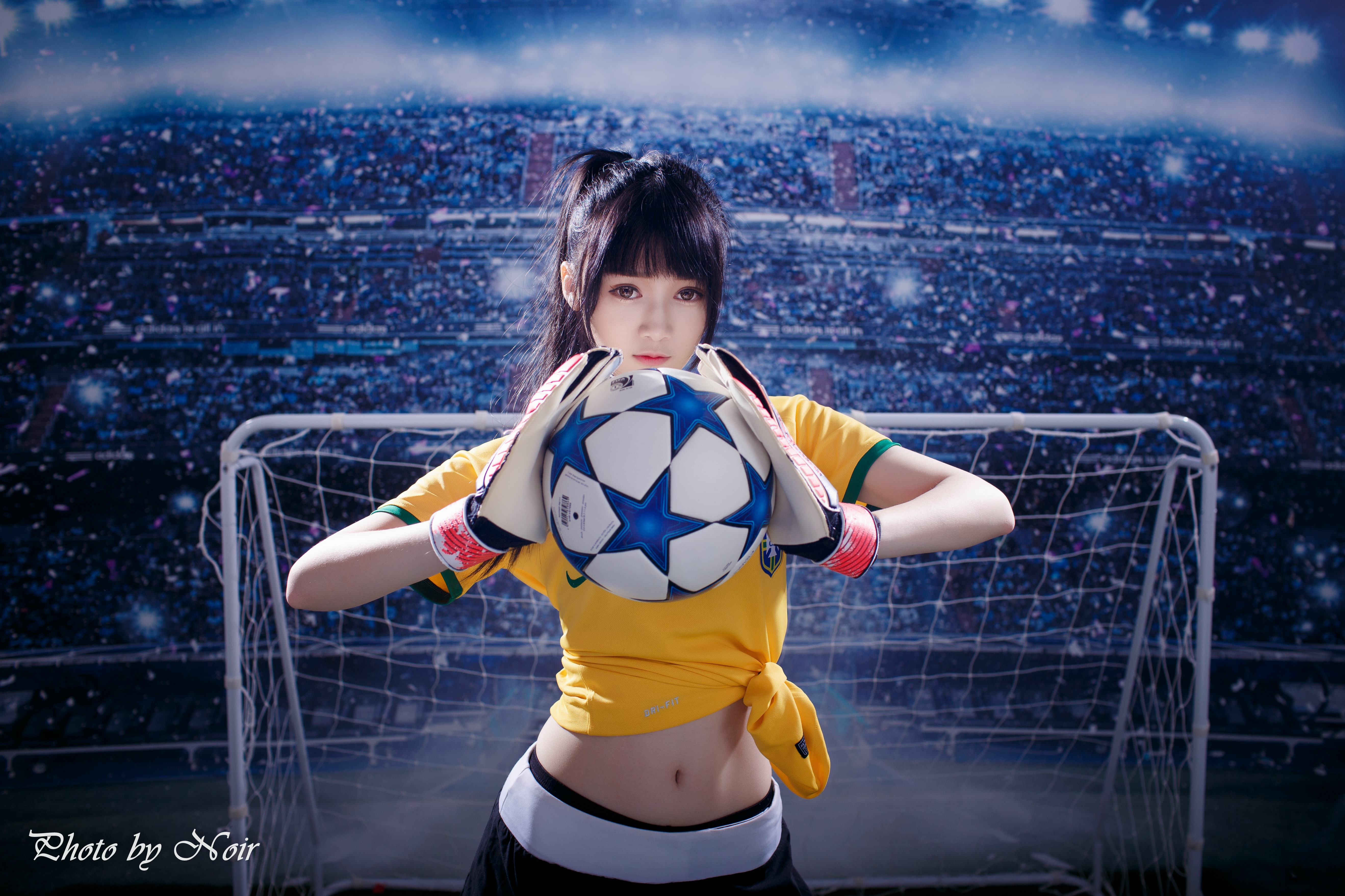 Asian Women Brunette Soccer Soccer Girls 5275x3517