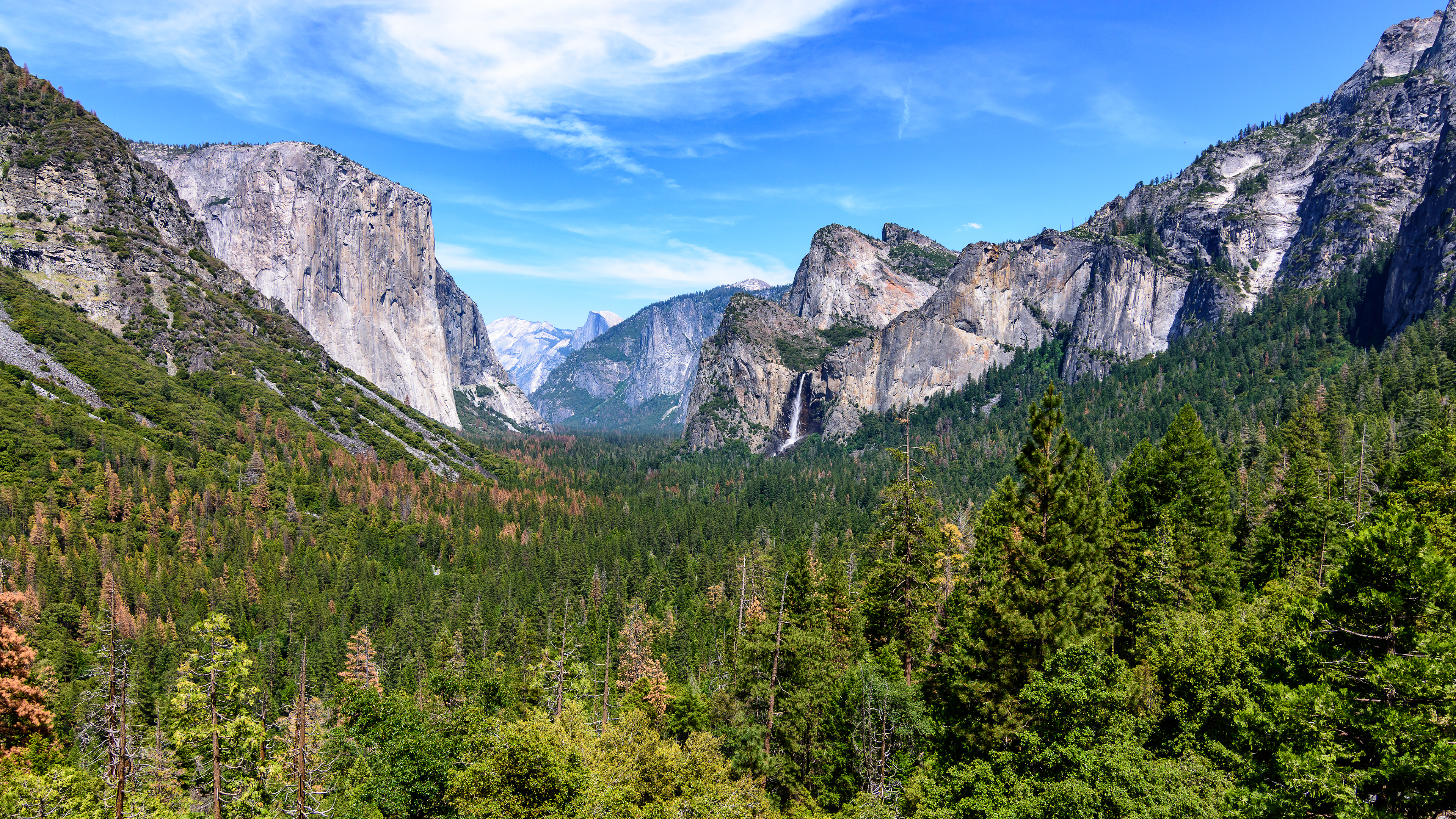 Yosemite Valley Mountains Landscape Forest Trees 3840x2160