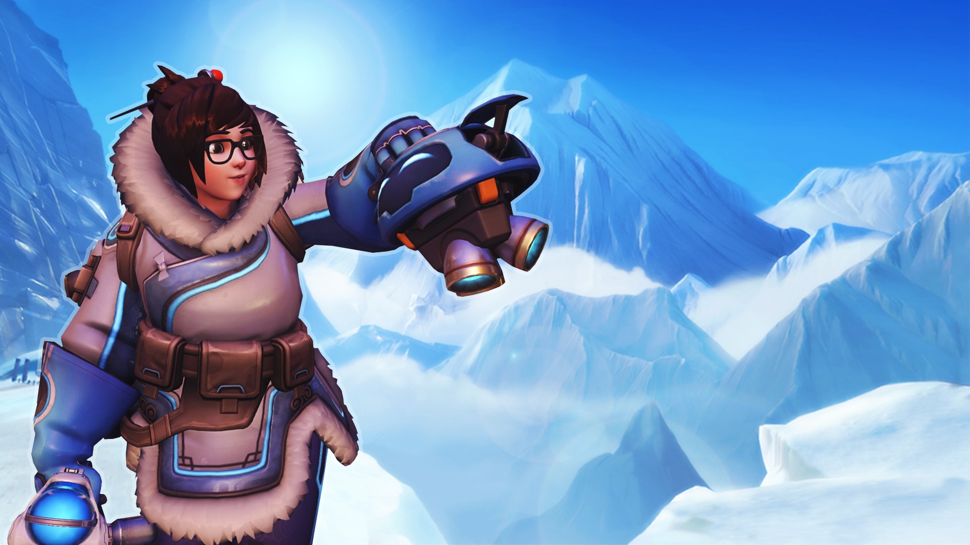 Blizzard Entertainment Overwatch Video Games Mei Ling Zhou Livewirehd Author Mei Overwatch Cyan 1920x1080
