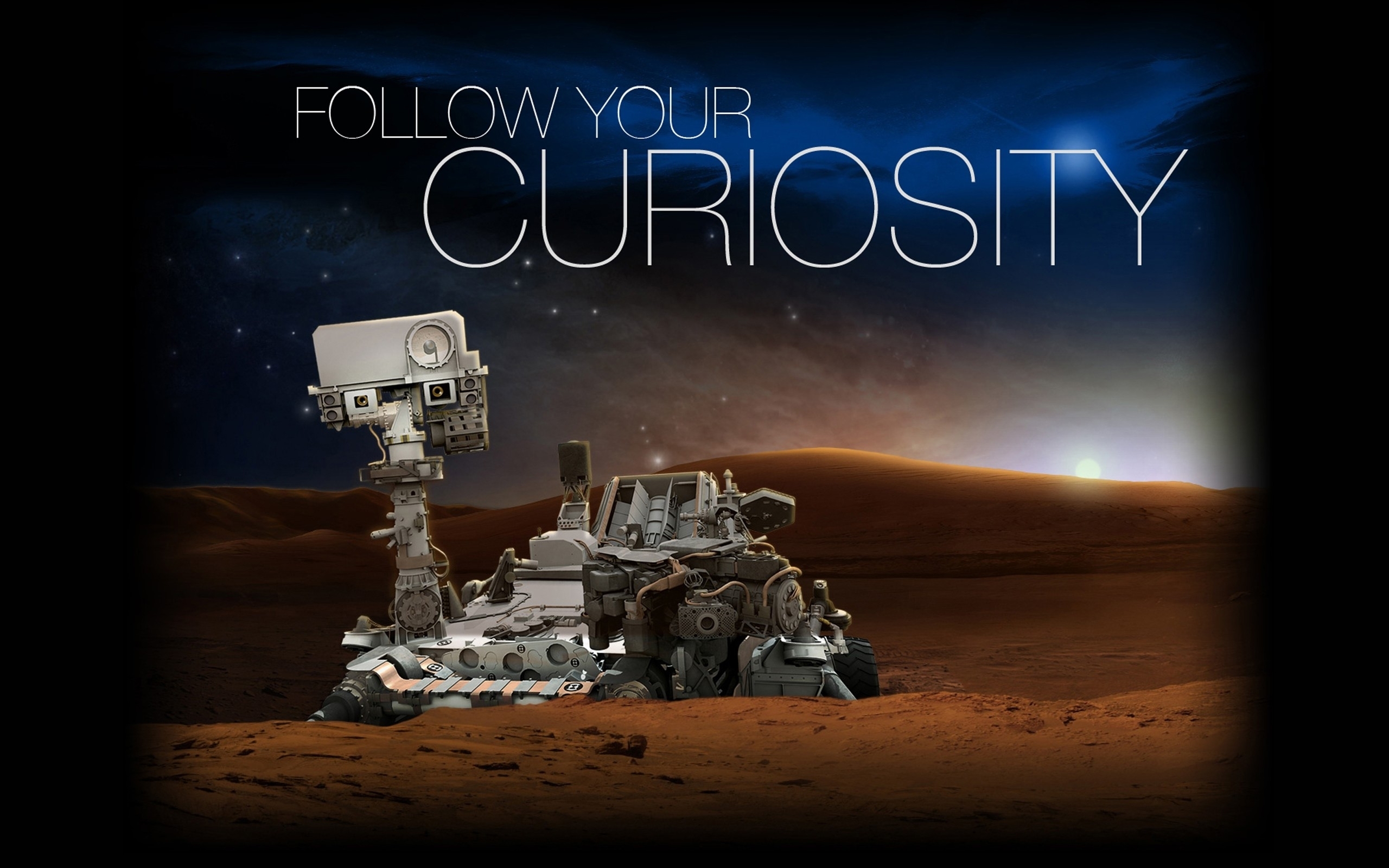 Mars Curiosity NASA Rover Science Space 2560x1600