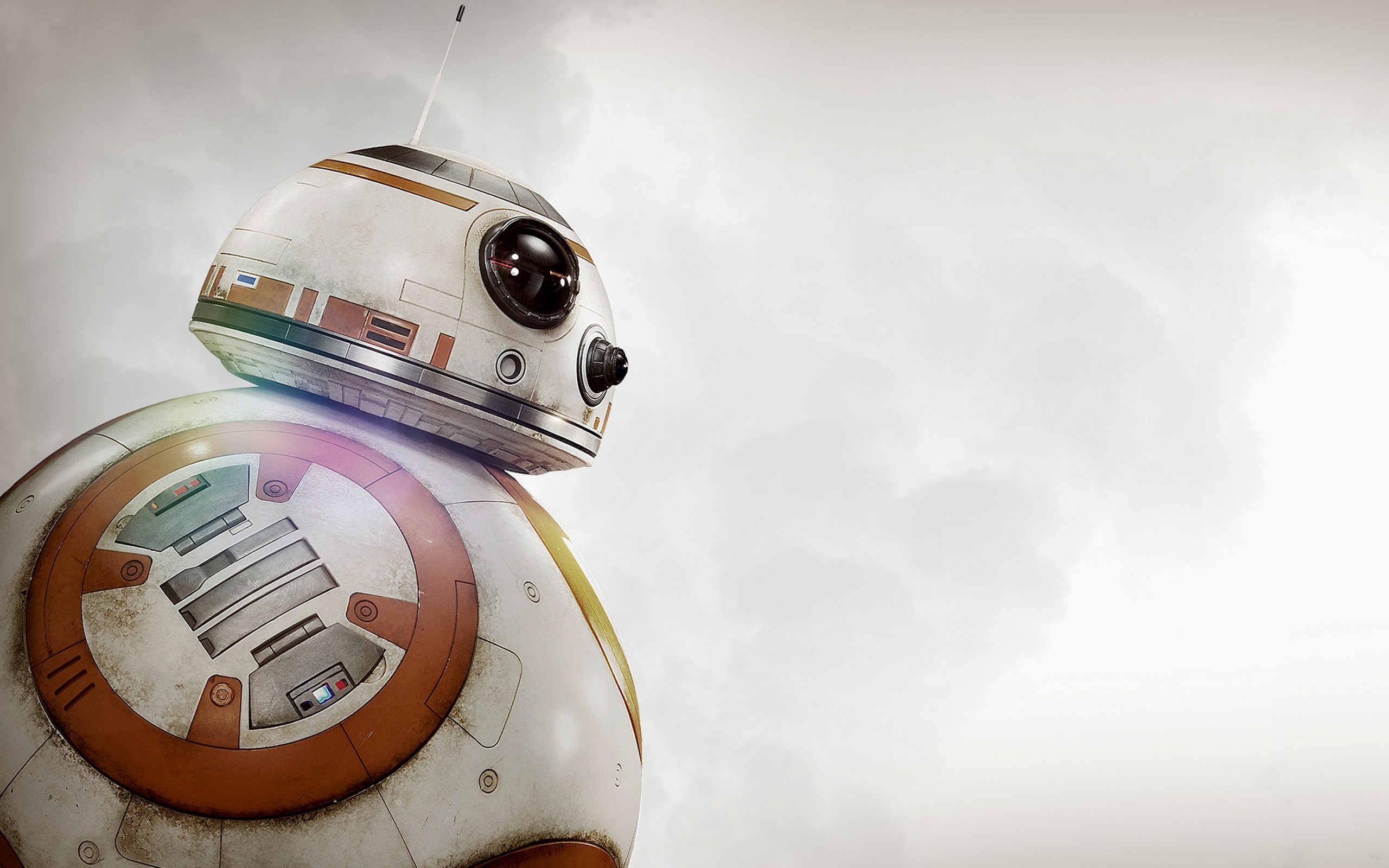 Star Wars The Force Awakens Robot Science Fiction BB 8 Star Wars Droids Movies 2560x1600