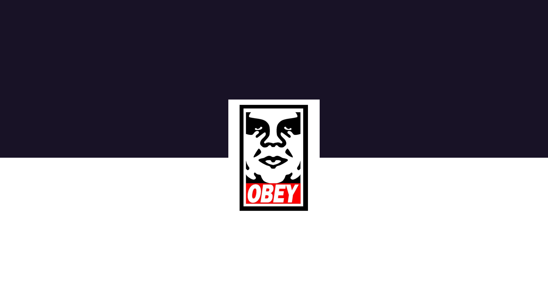 Obey Minimalism Simple Background White 1920x1080