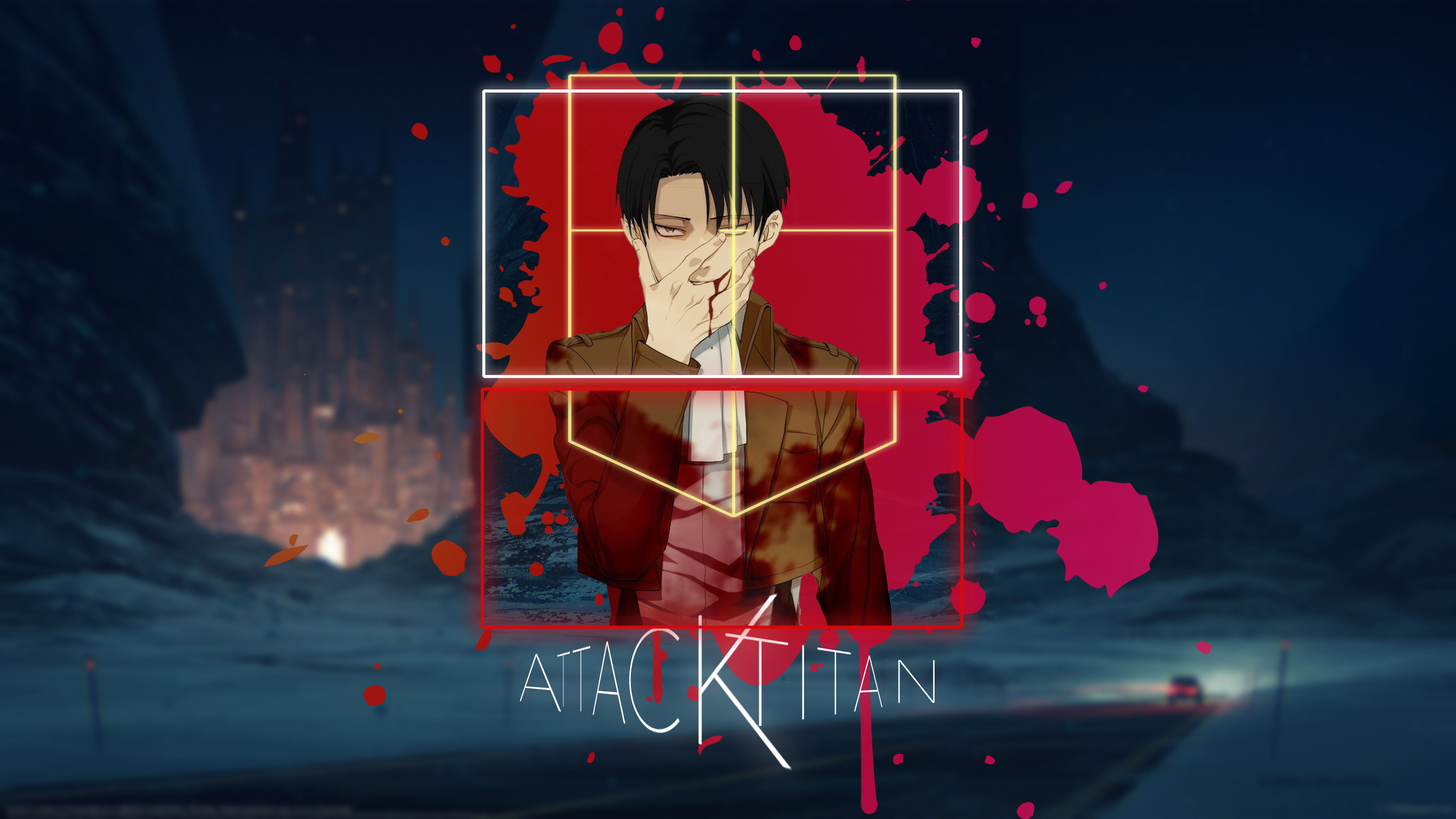 Attack On Titans Anime Boys Picture In Picture Levi Ackerman Shingeki No Kyojin 3840x2160