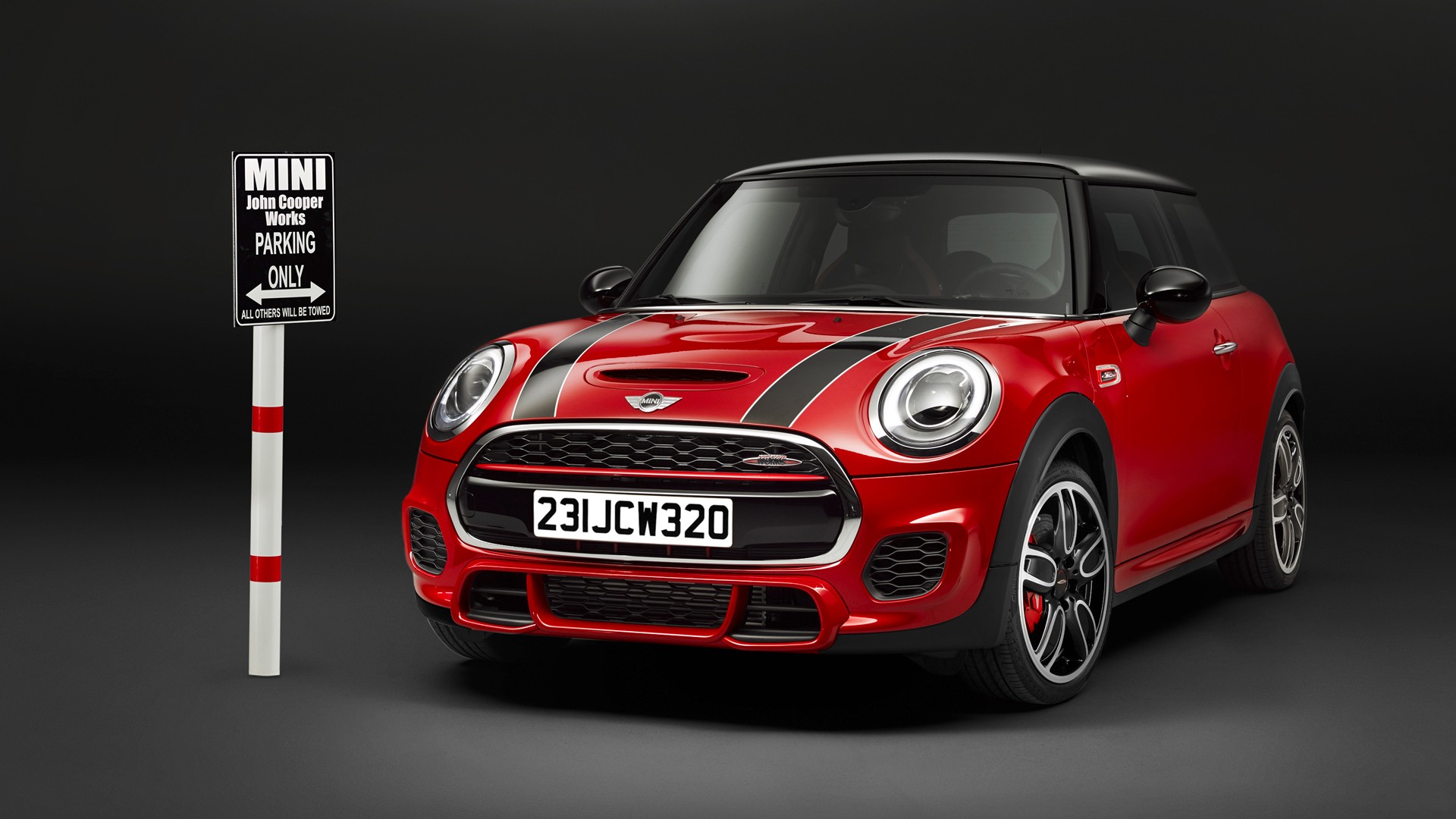 Mini JCW Car Red Cars Mini Cooper Vehicle 1920x1080