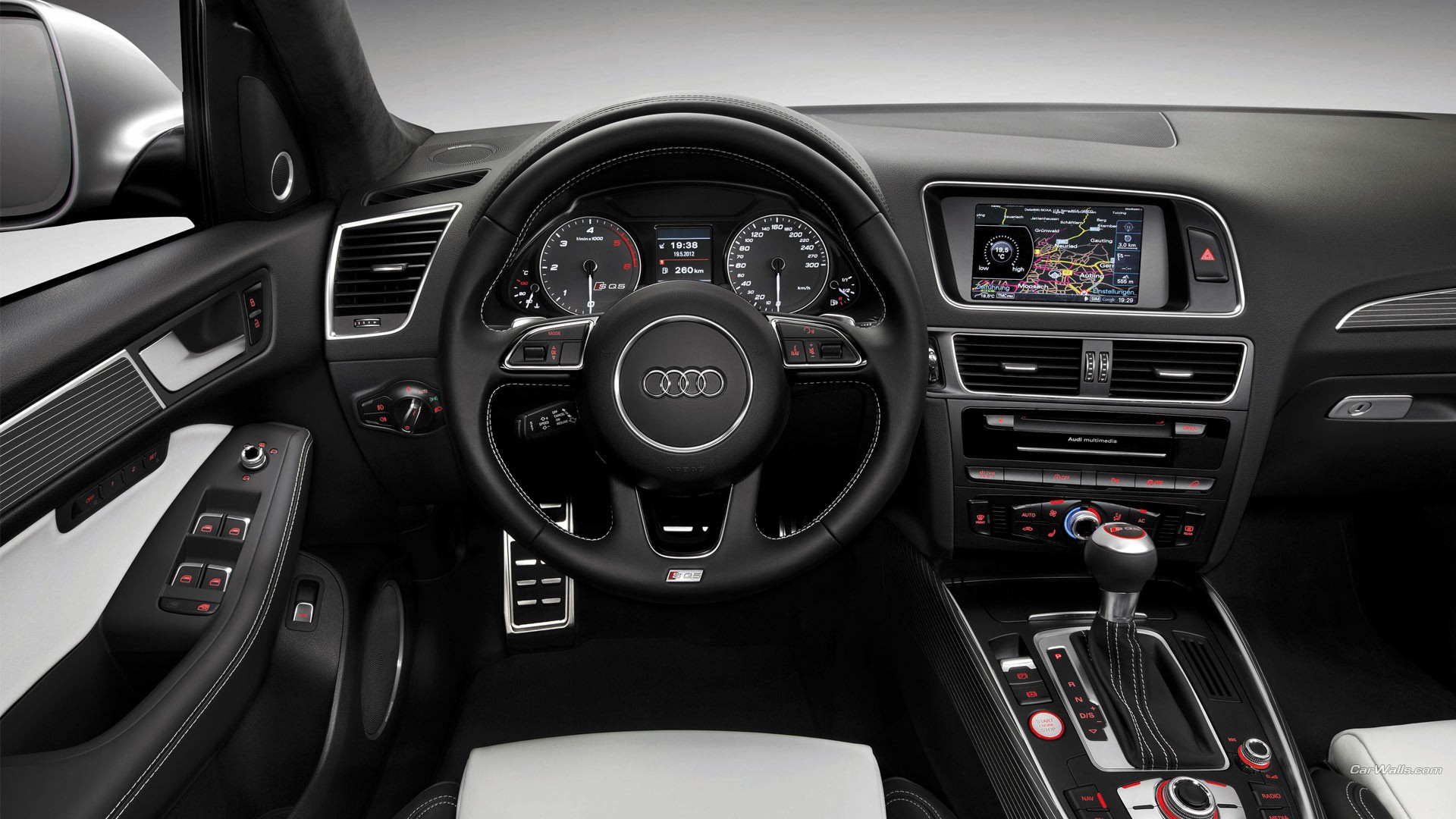 Audi SQ5 Car Car Interior Steering Wheel Audi 1920x1080