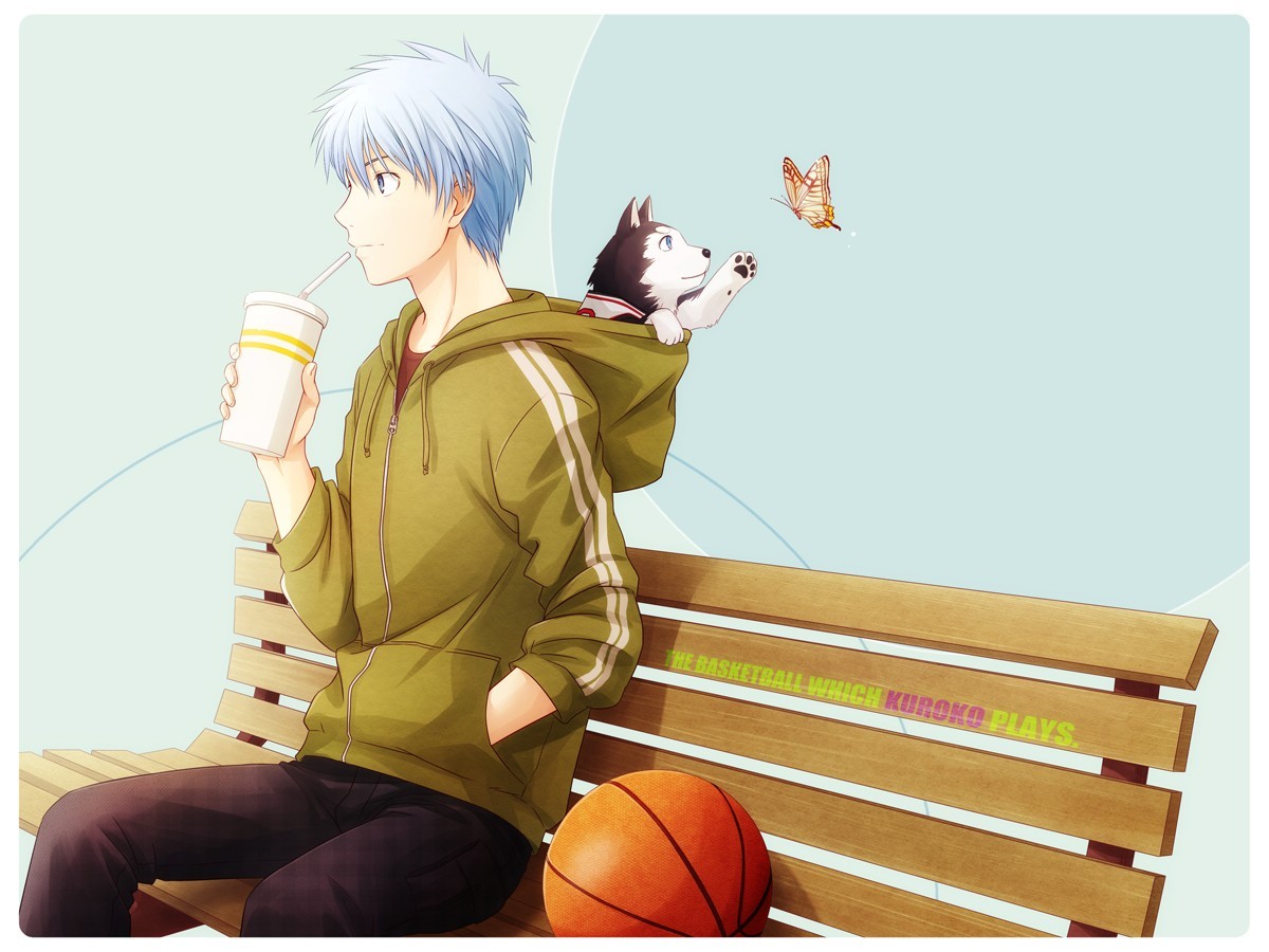 Anime Kuroko No Basket Anime Boys Bench Blue Hair 1200x900