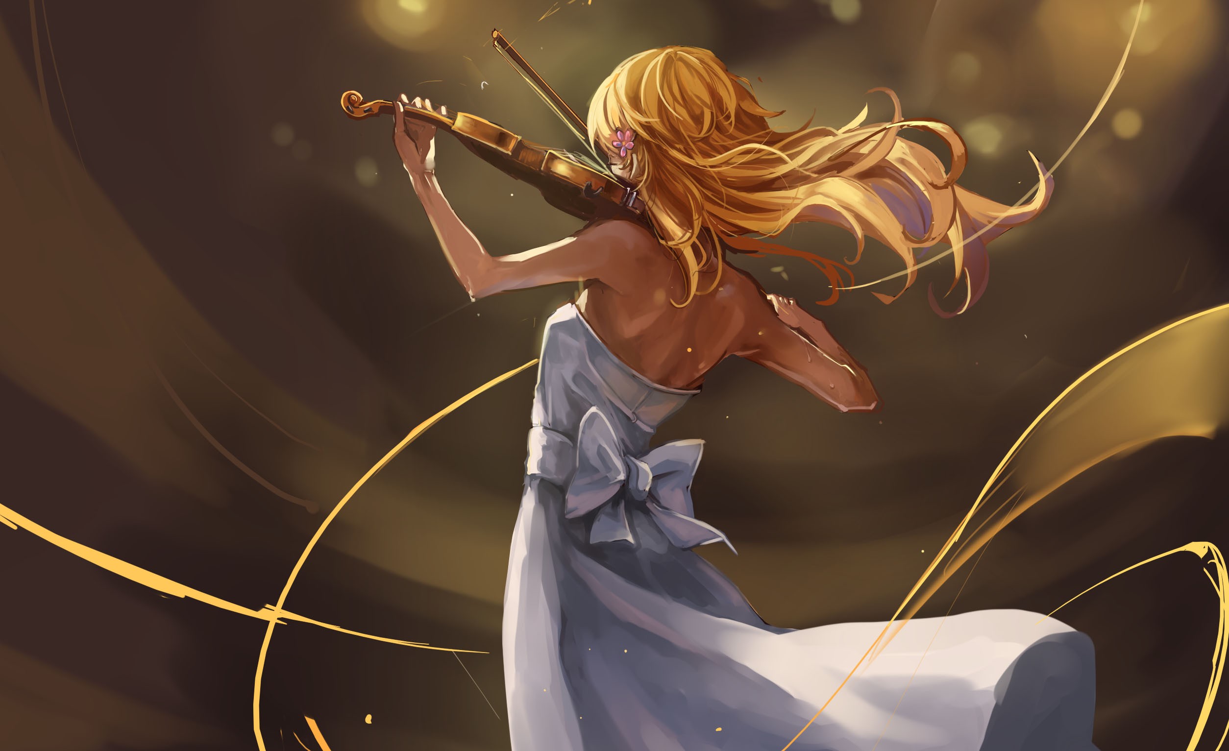 Shigatsu Wa Kimi No Uso Miyazono Kaori Violin 2508x1533