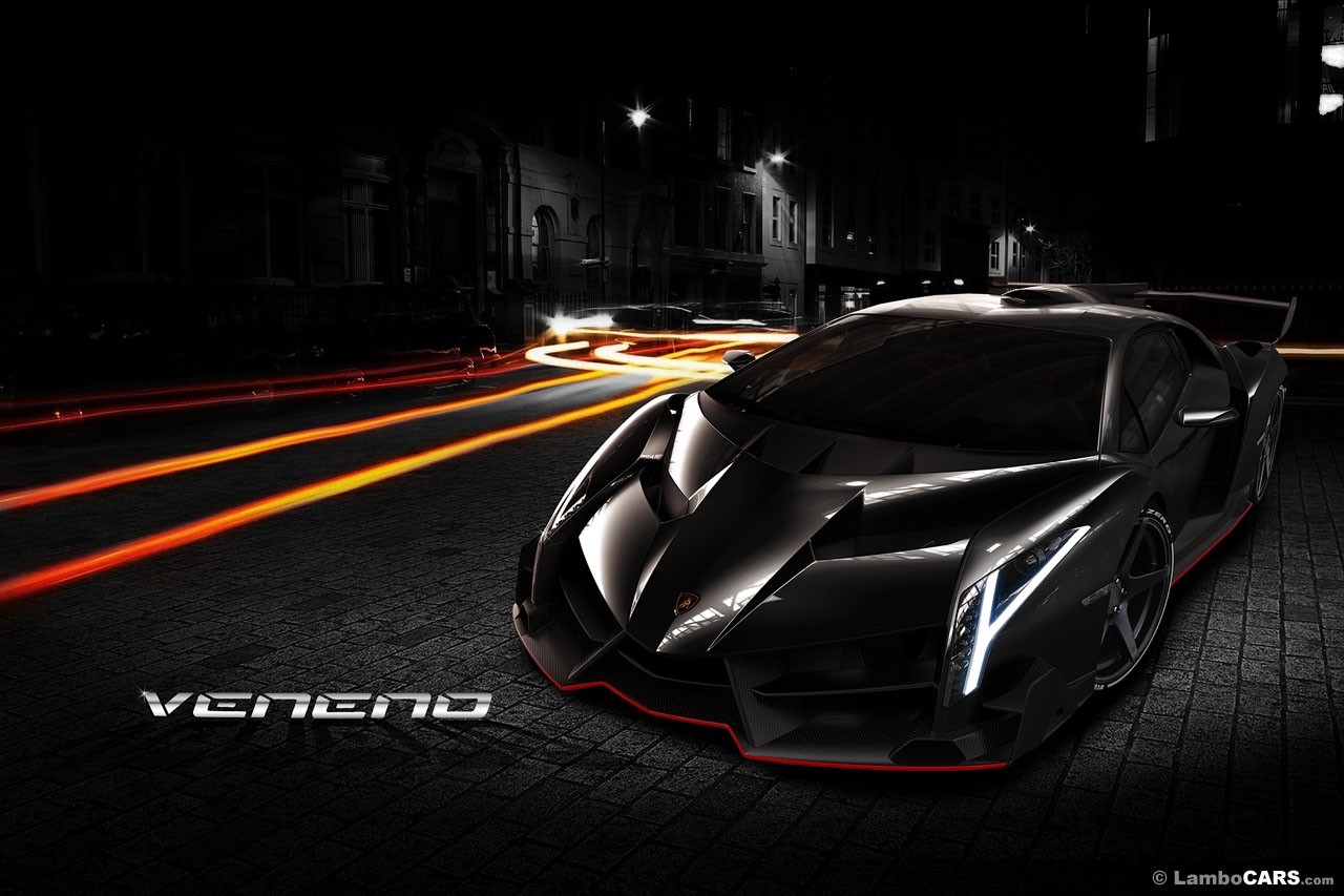 Car Lamborghini Lamborghini Veneno Vehicle Long Exposure Digital Art 1280x853