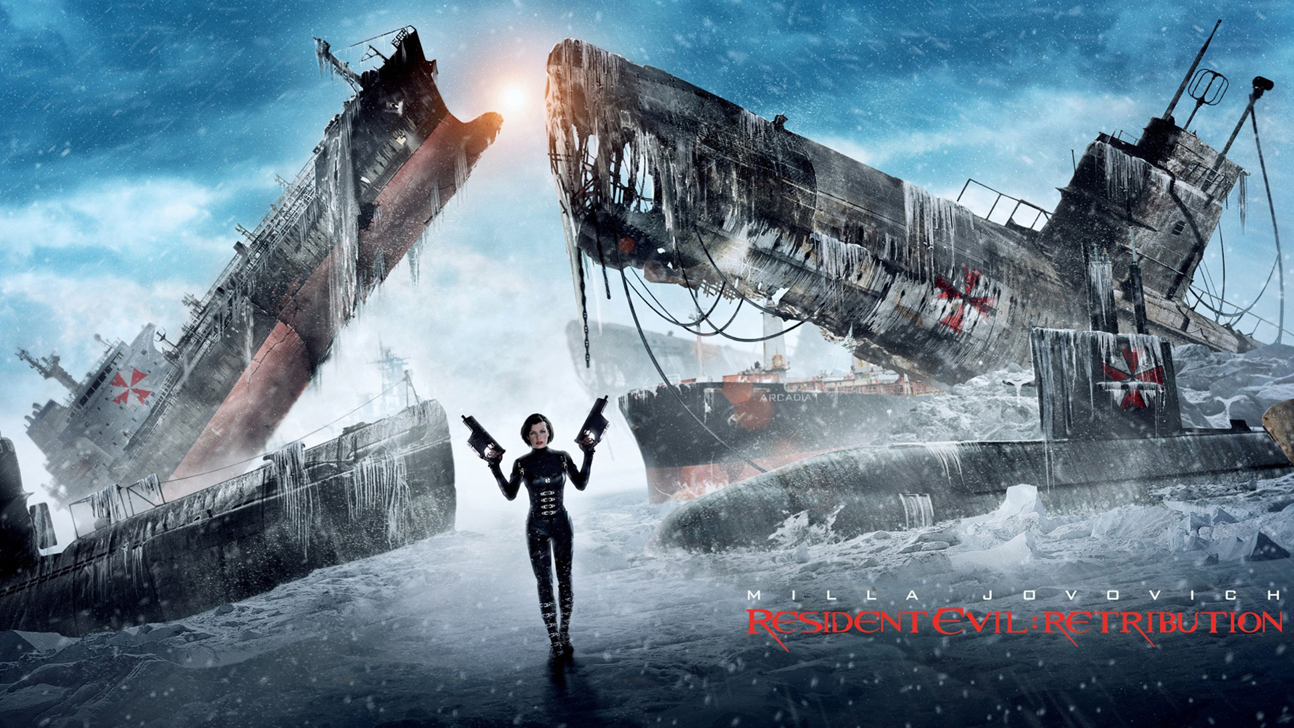 Resident Evil Milla Jovovich Resident Evil Retribution Alice Resident Evil Submarine 2560x1440