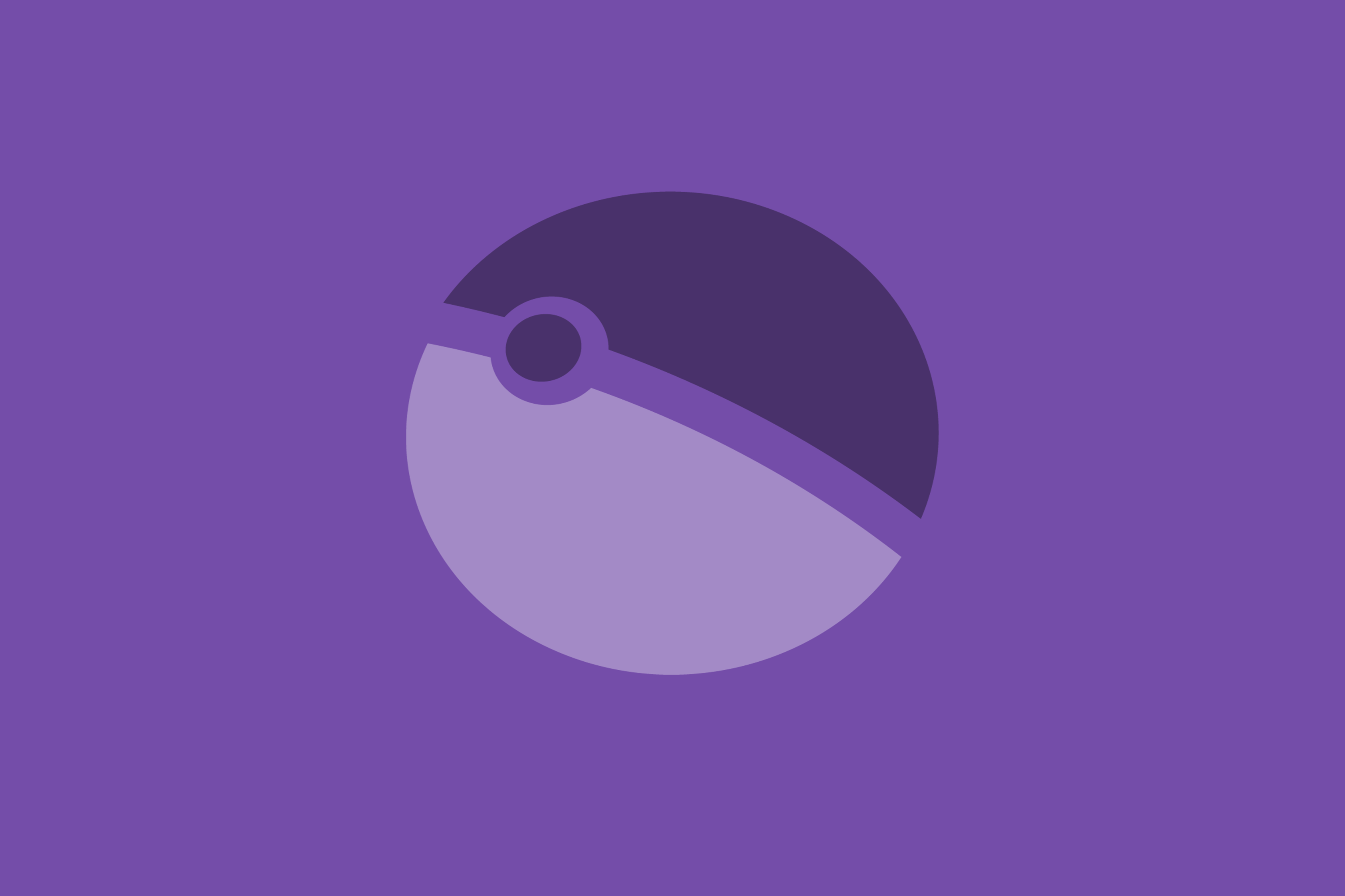 Pokemon Pokeballs Purple Background Minimalism Digital Art 3000x2000