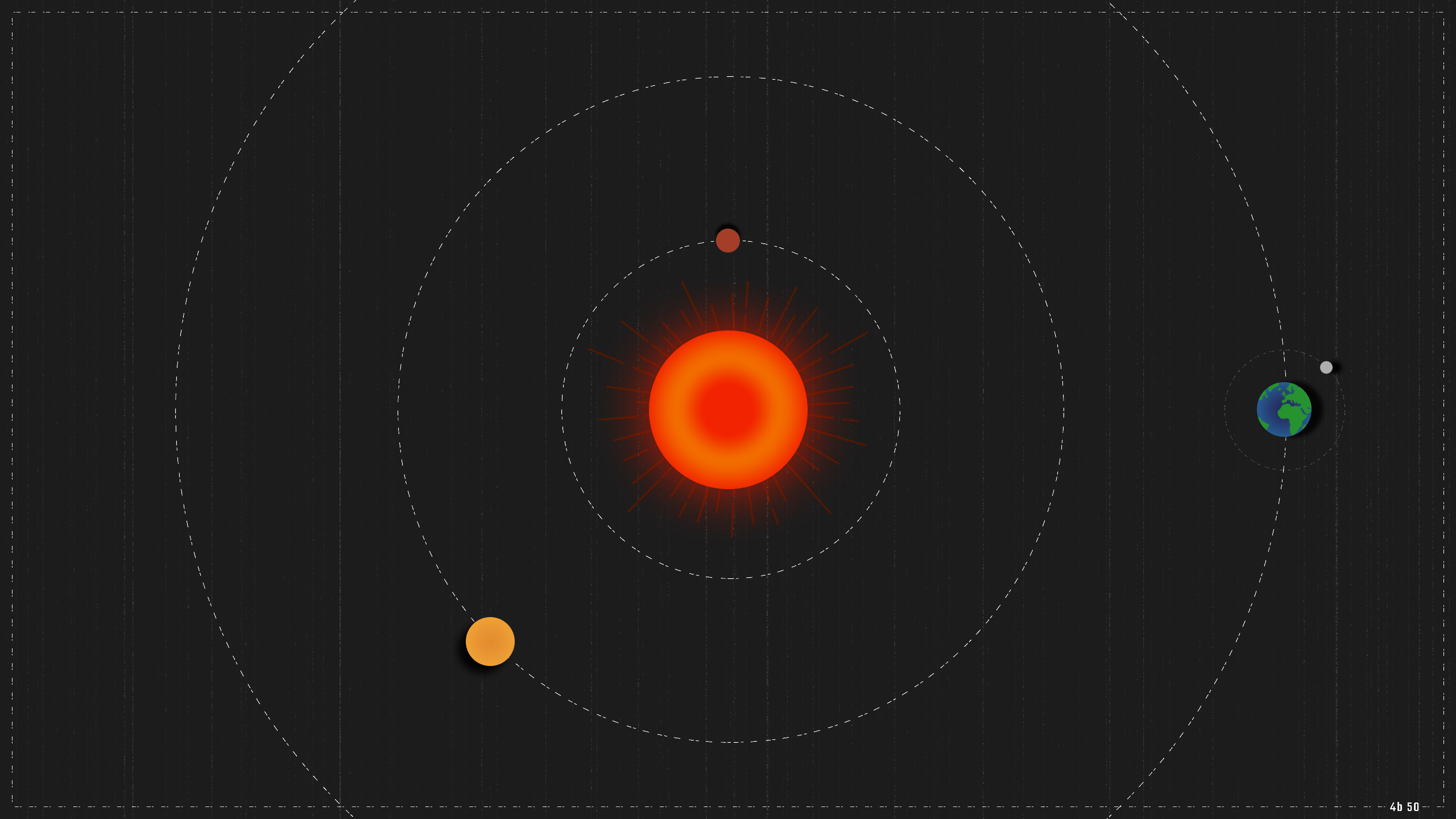 Solar System Sun Rays Lights Sun Moon Venus Planet Mercury Earth 2560x1440