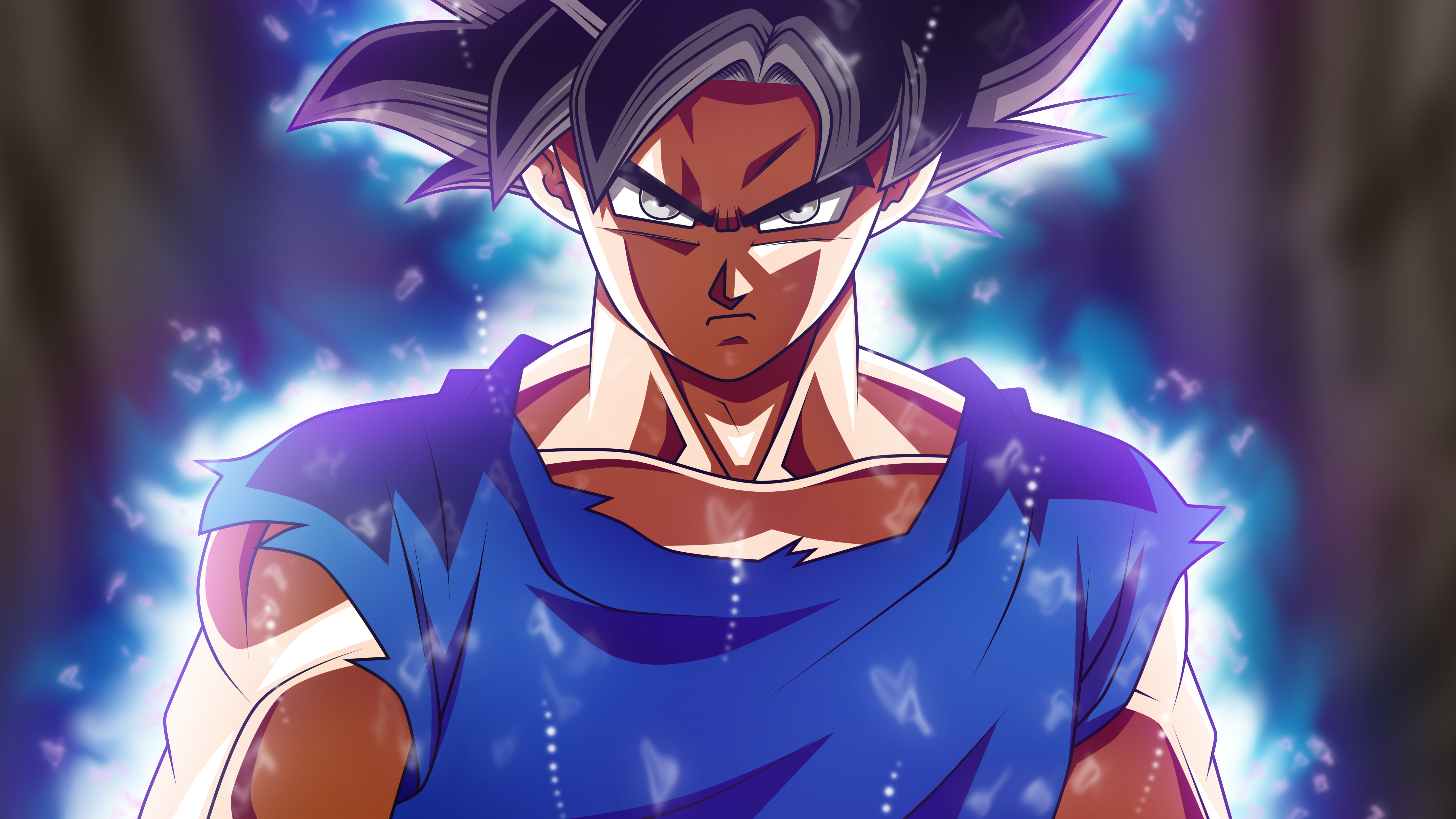 Ultra Instinct Goku Son Goku Anime Boys Anime Dark Hair 5760x3240