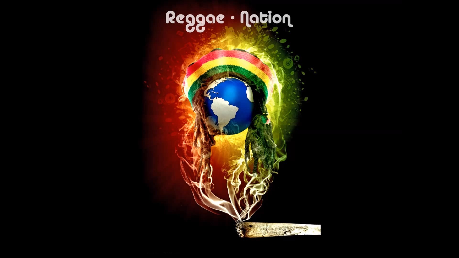 Reggae Smoke Nations Bob Marley Dreadlocks Earth Peace 1920x1080