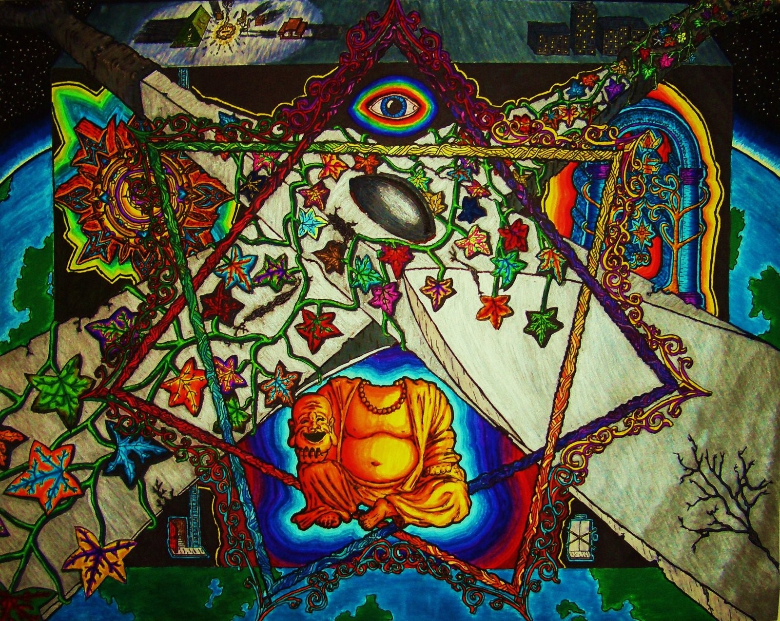 Illuminati Artwork Colorful 1600x1274