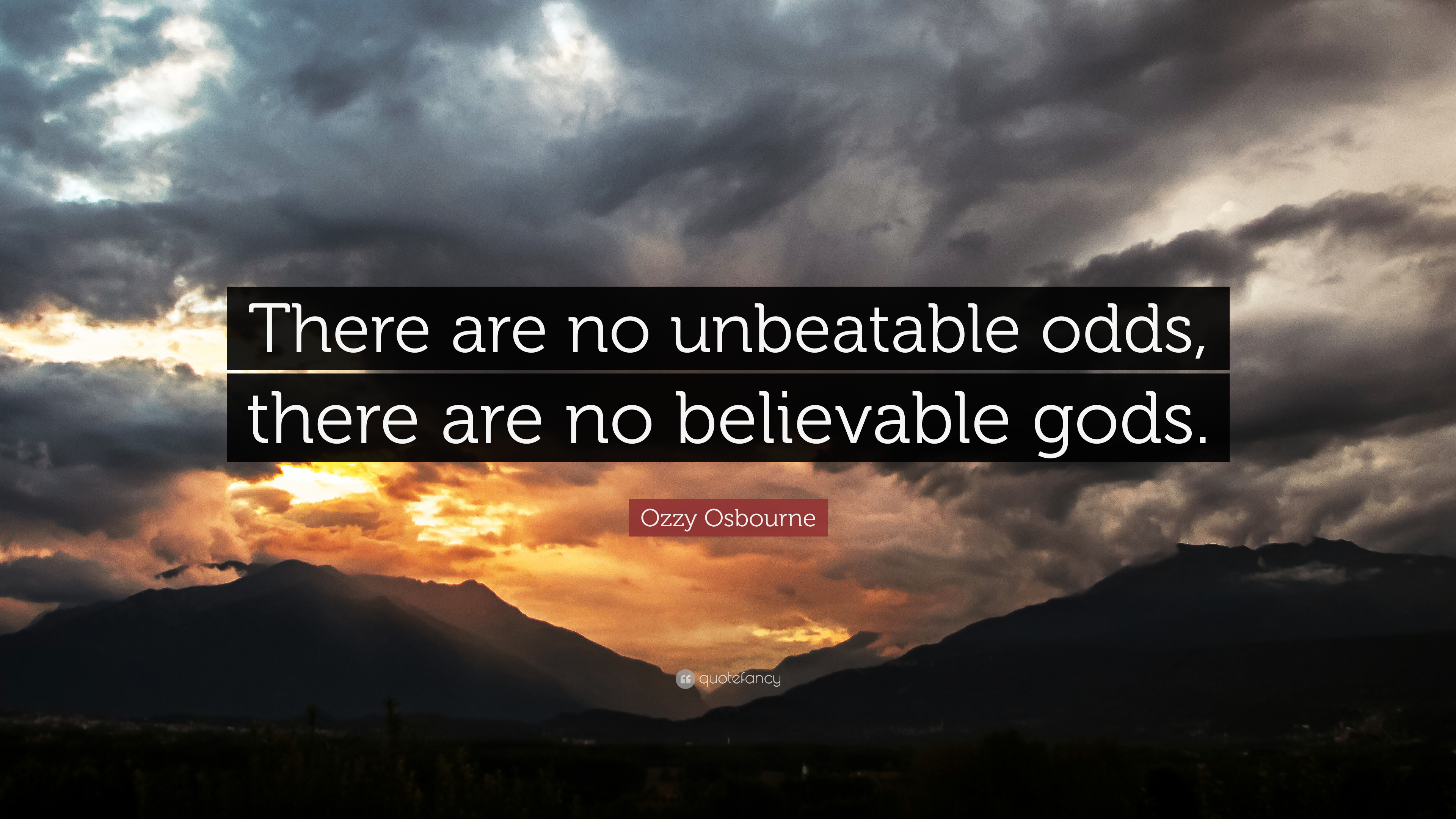 Nature Landscape Sunset Clouds Quote Ozzy Osbourne Hill Quotefancy Music Lyrics Text God Religious M 3840x2160