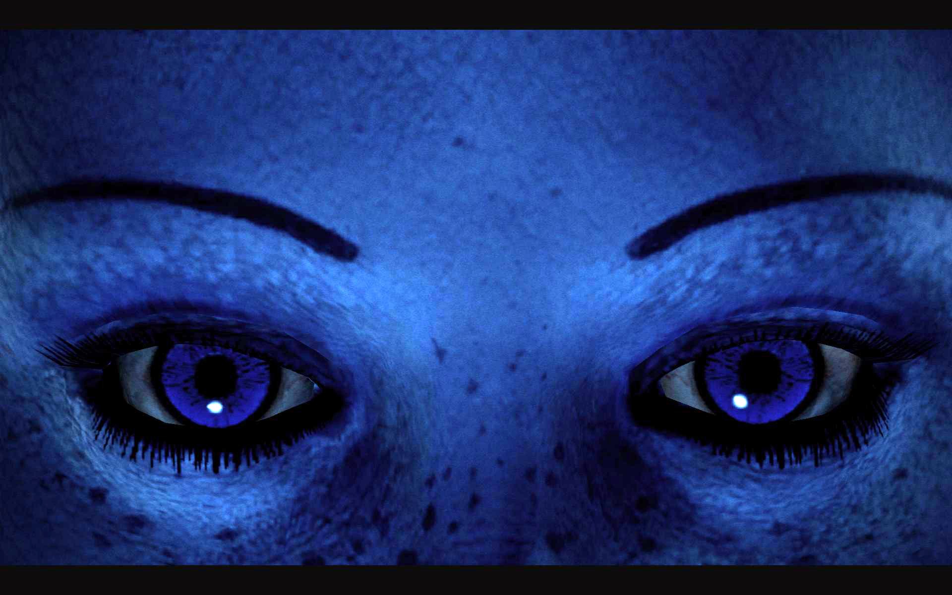 Blue Skin Mass Effect Video Games 1920x1200